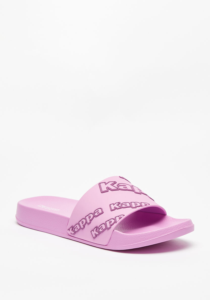 Kappa Women's Logo Embossed Slide Sandals-Women%27s Flip Flops & Beach Slippers-image-1