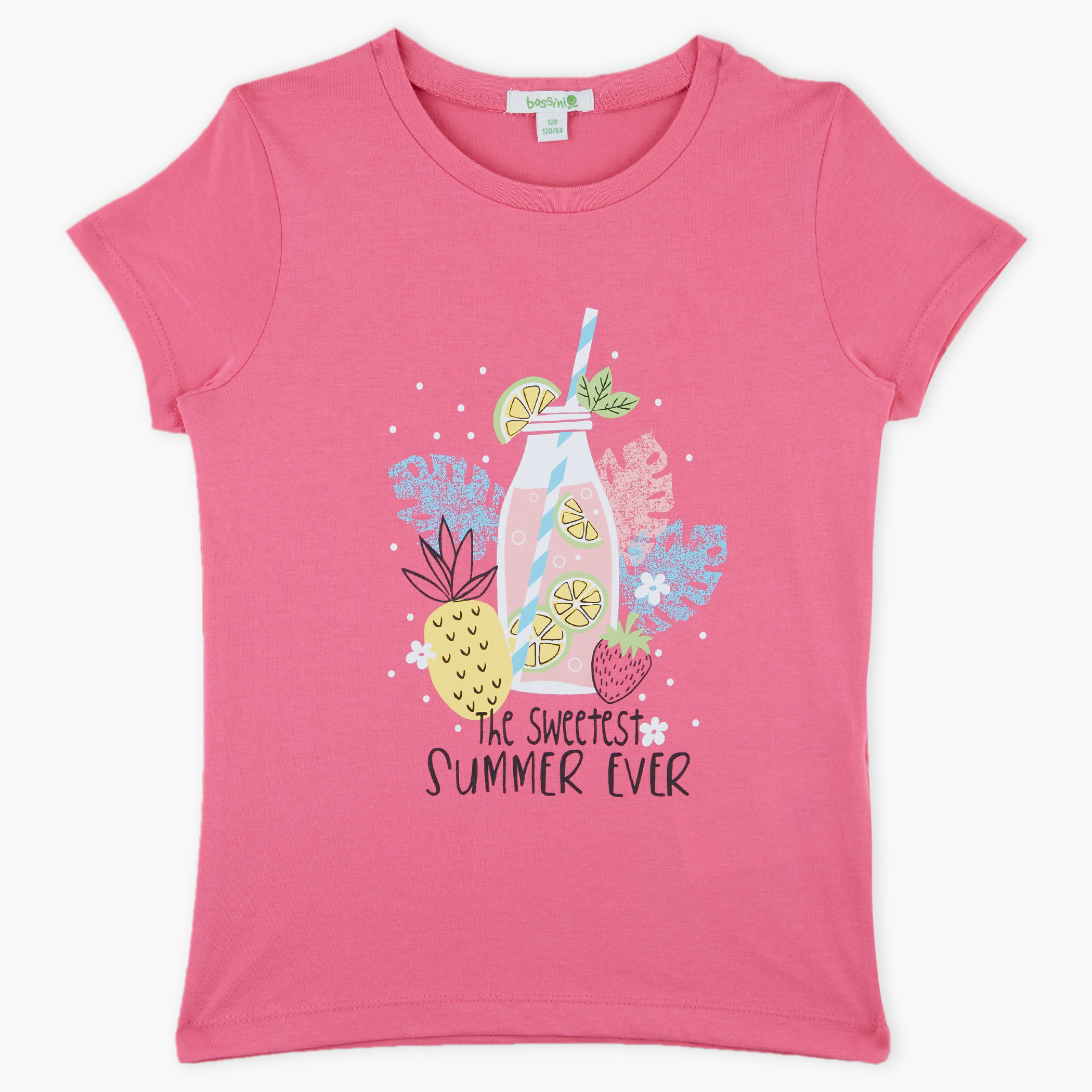 Bossini Printed Short Sleeves T-Shirt-girls-clothing-tshirts-image-1