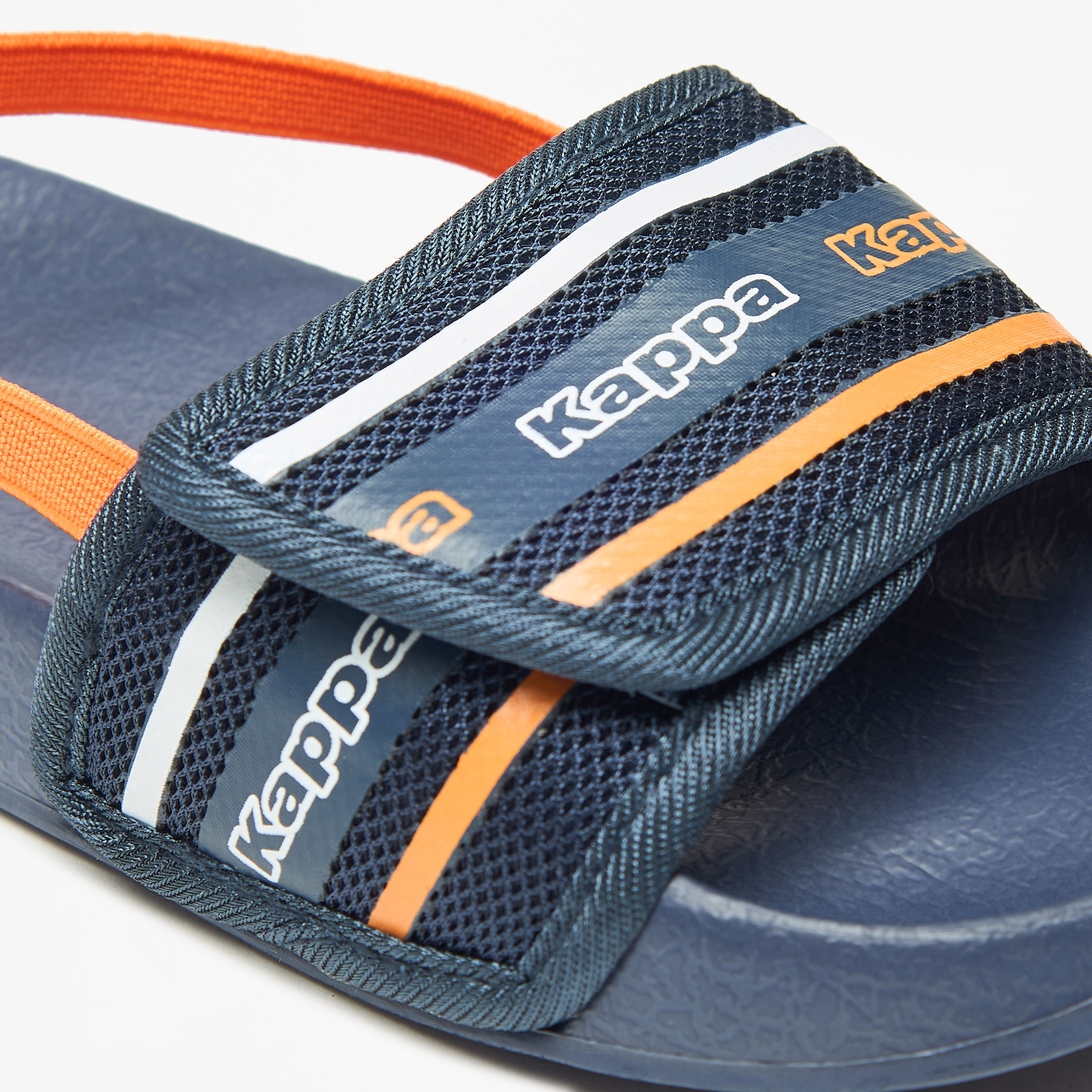 Kappa Boys' Logo Print Slides with Elasticated Backstrap-boys-shoes-flipflopsandslides-image-10