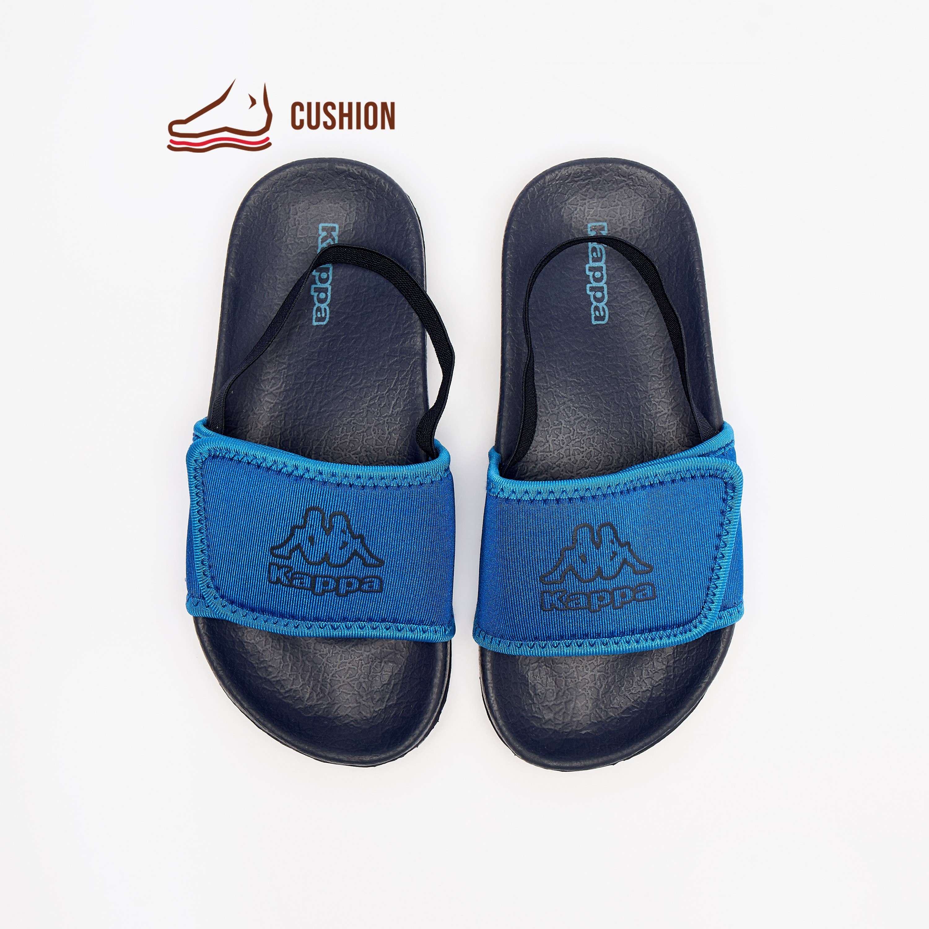 Kappa Boy's Logo Print Sandals with Cushioning and Back Strap-boys-shoes-sandals-image-1