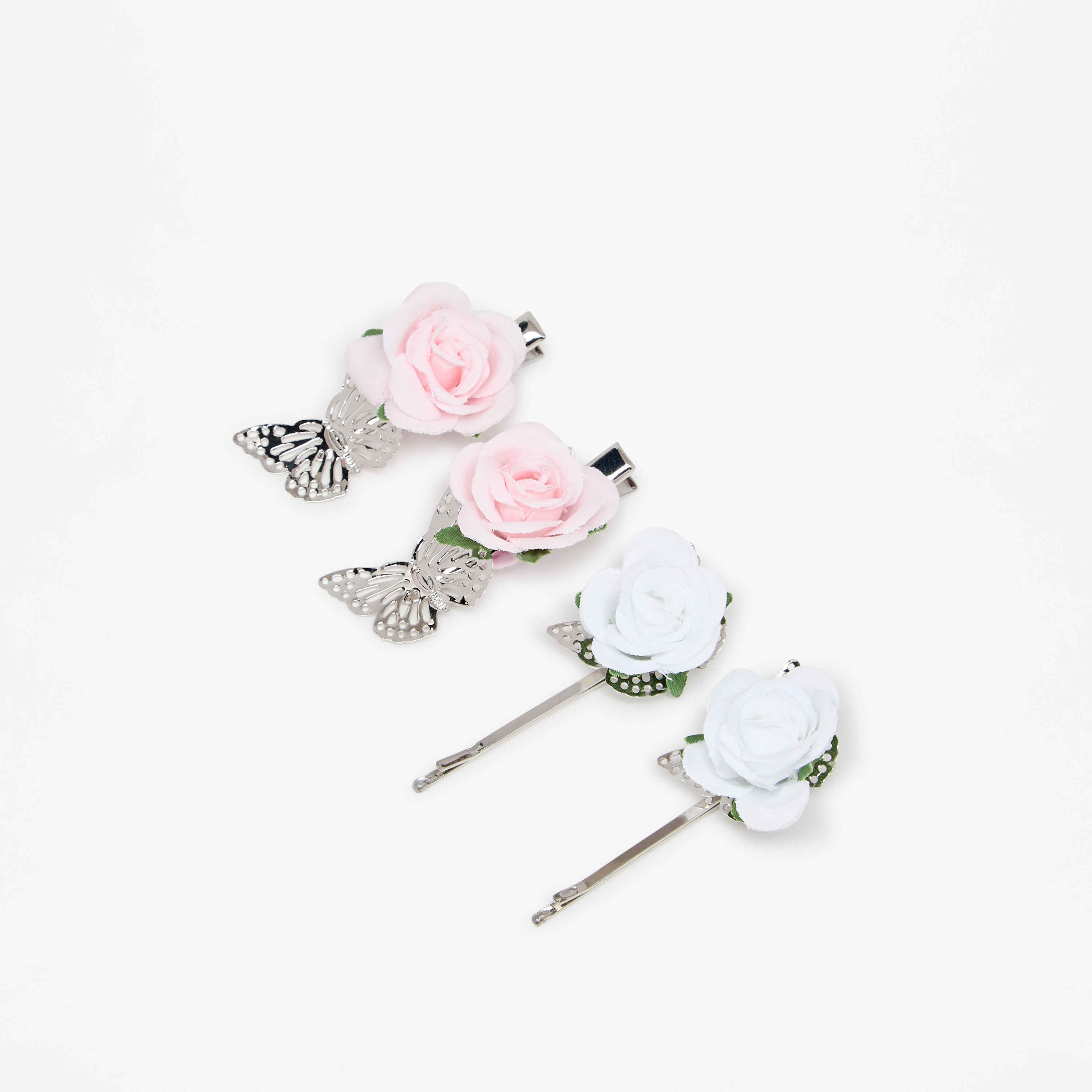 Flora Bella Rose Applique Hair Clip - Set of 4-girls-accessories-hairaccessories-image-1