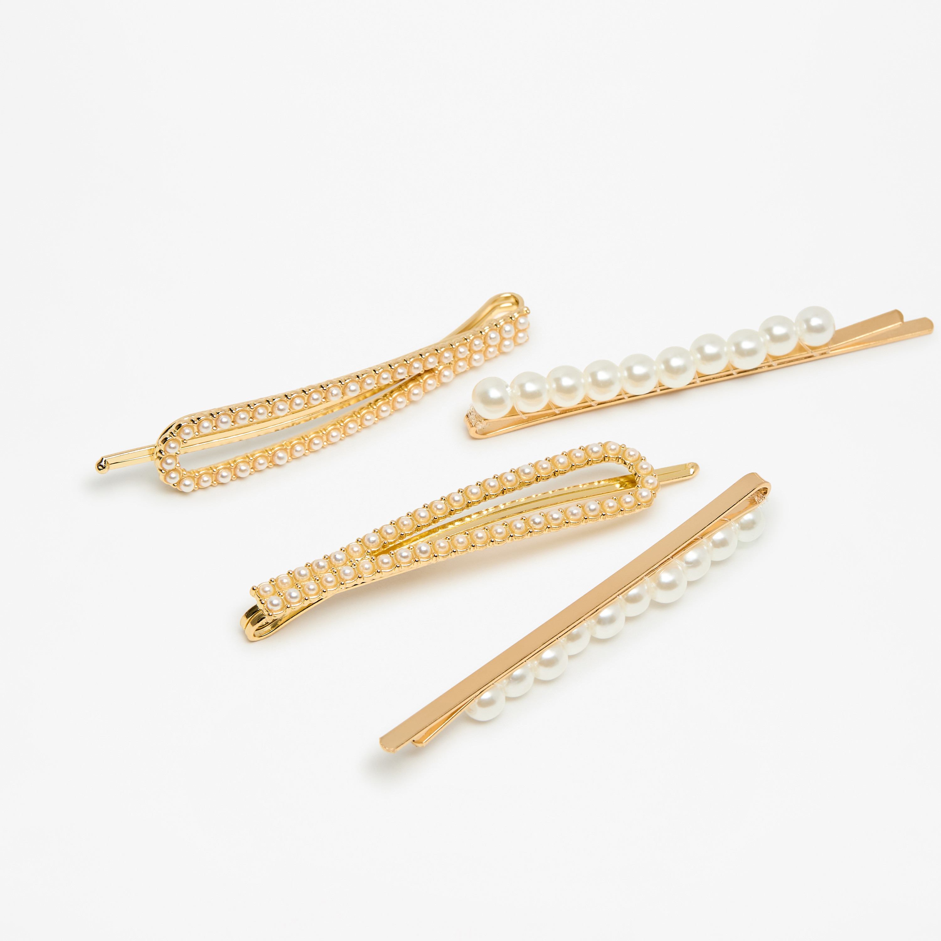 مشابك شعر مزينة باللؤلؤ من فلورا بيلا - طقم 4 قطع-girls-accessories-hairaccessories-image-3