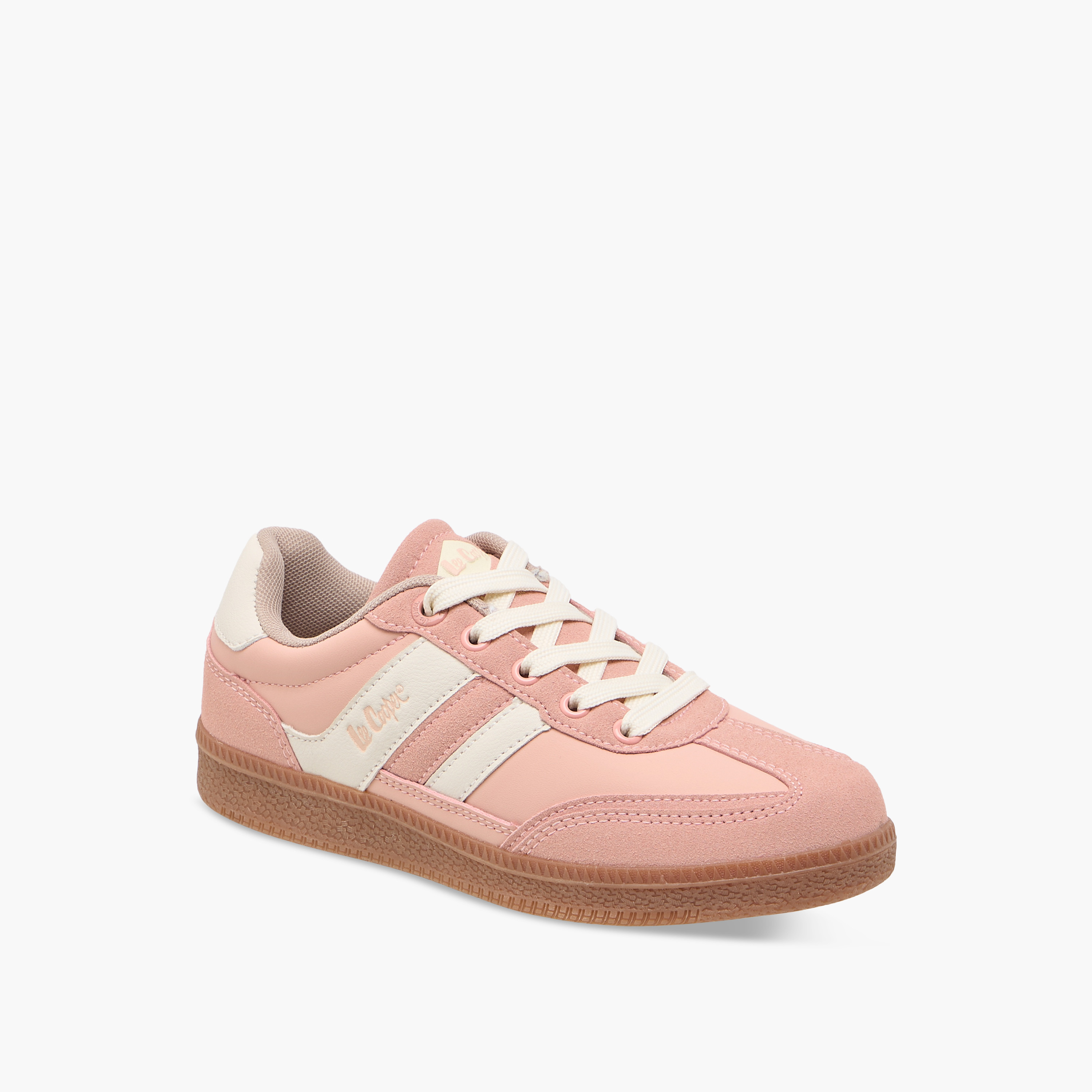 Lee Cooper Girls' Panelled Lace-Up Sneakers-girls-shoes-sneakers-image-2