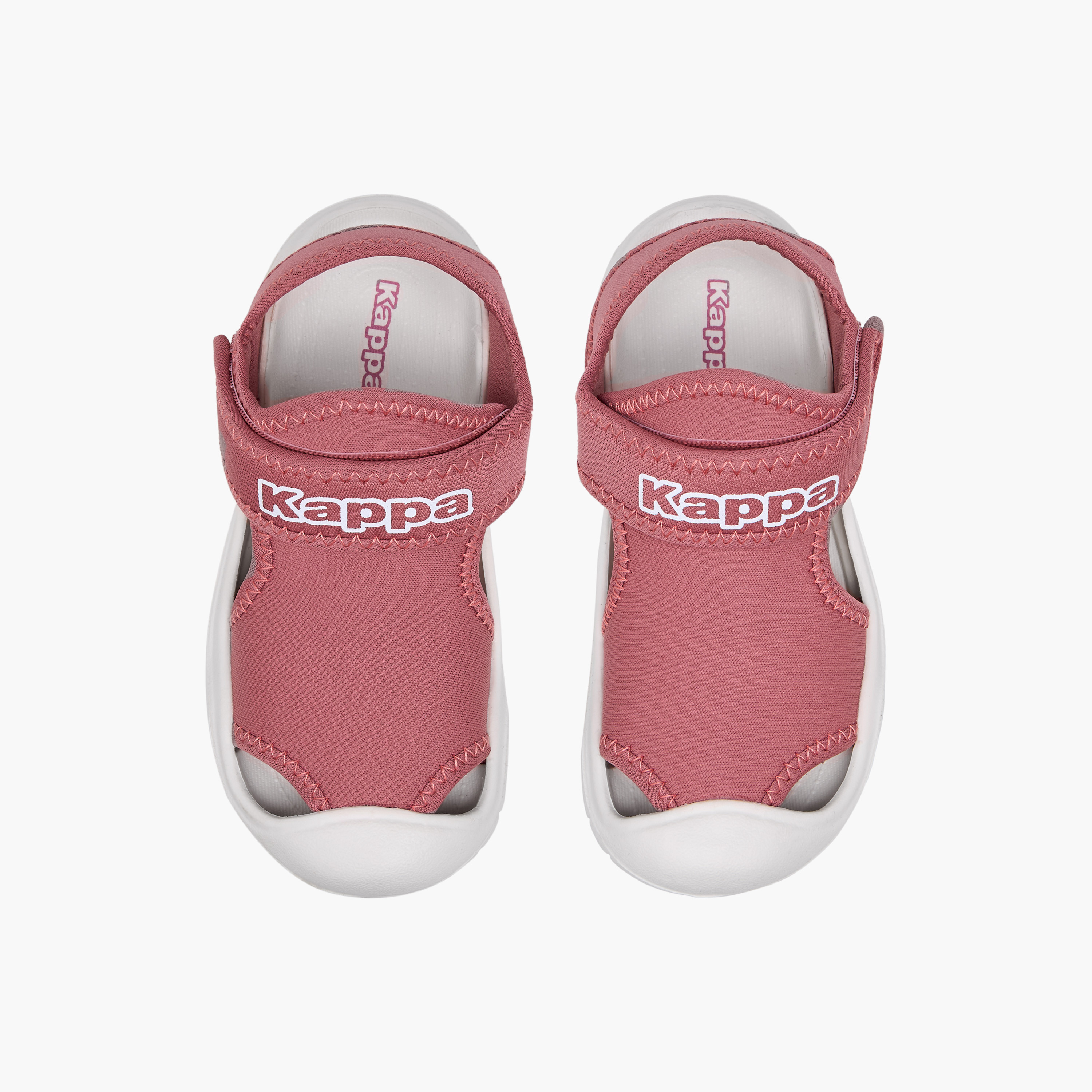 Kappa Girls' Logo Print Sandals with Hook and Loop Closure-girls-shoes-sandals-image-1