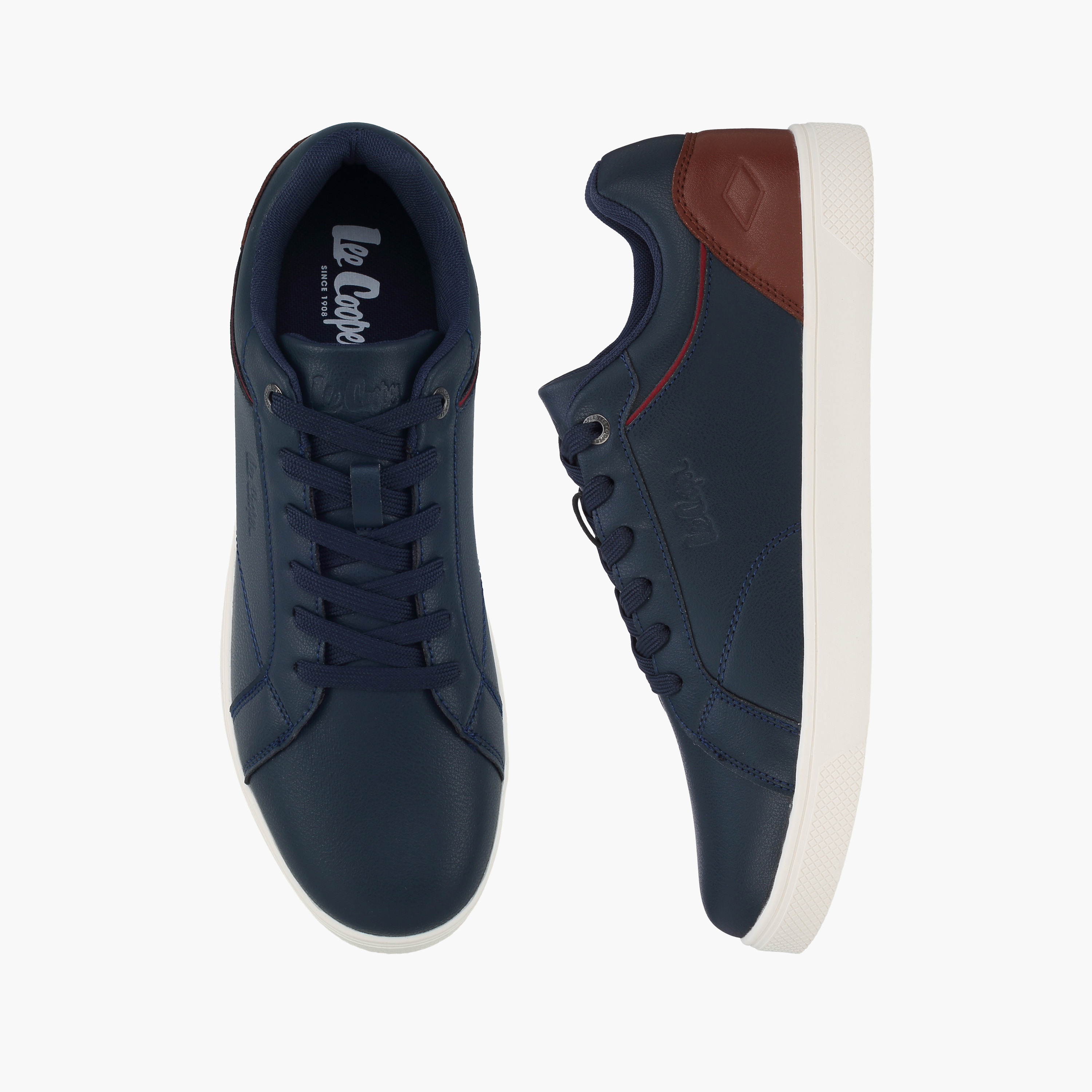 حذاء سنيكرز طول الكاحل برباط للرجال من لي كوبر-men-shoes-sneakers-image-1
