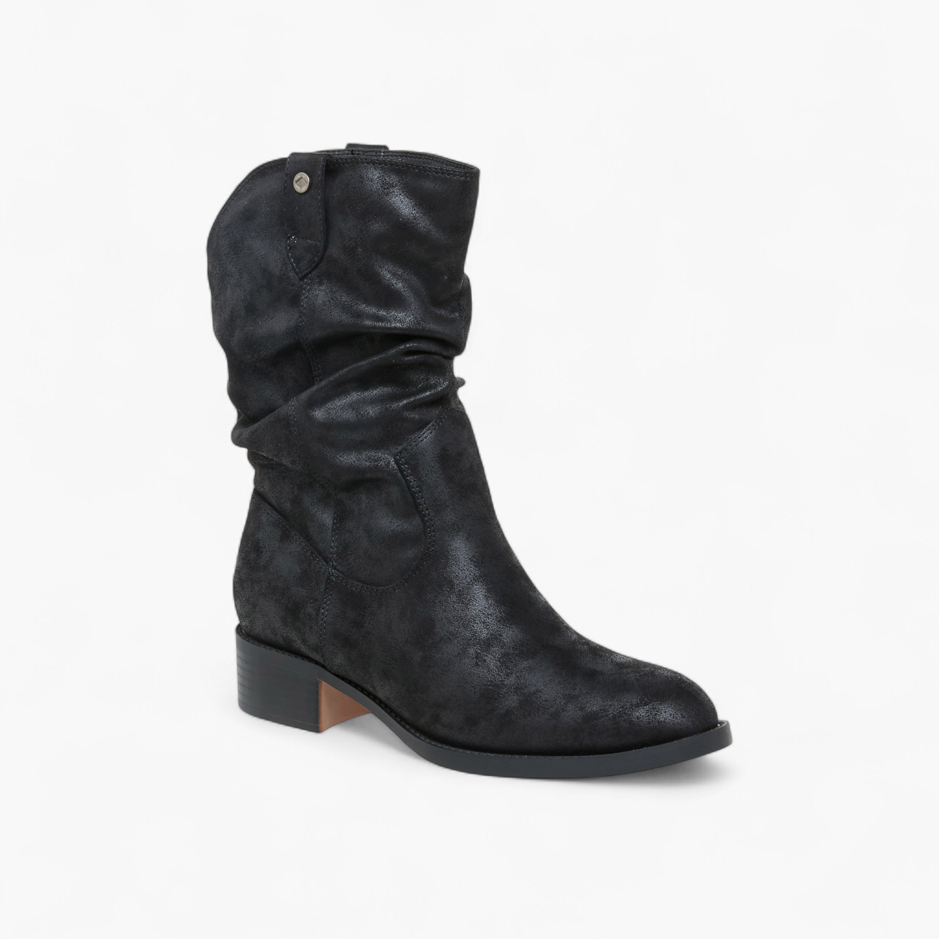بوت سادة بطول الكاحل مع كعب سميك للنساء من لي كوبر-women-shoes-boots-image-2