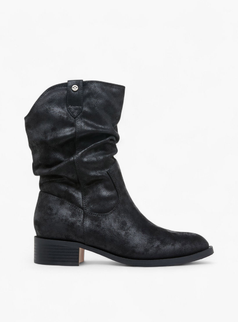 بوت سادة بطول الكاحل مع كعب سميك للنساء من لي كوبر-women-shoes-boots-image-3