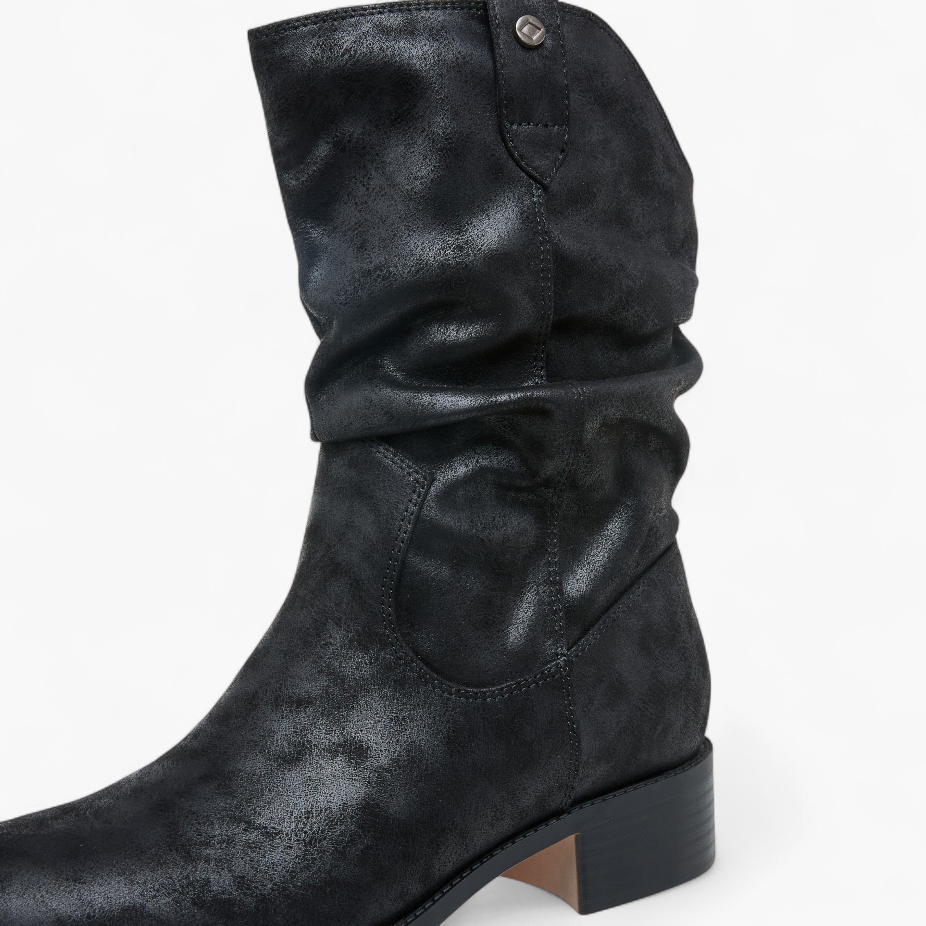 بوت سادة بطول الكاحل مع كعب سميك للنساء من لي كوبر-women-shoes-boots-image-4