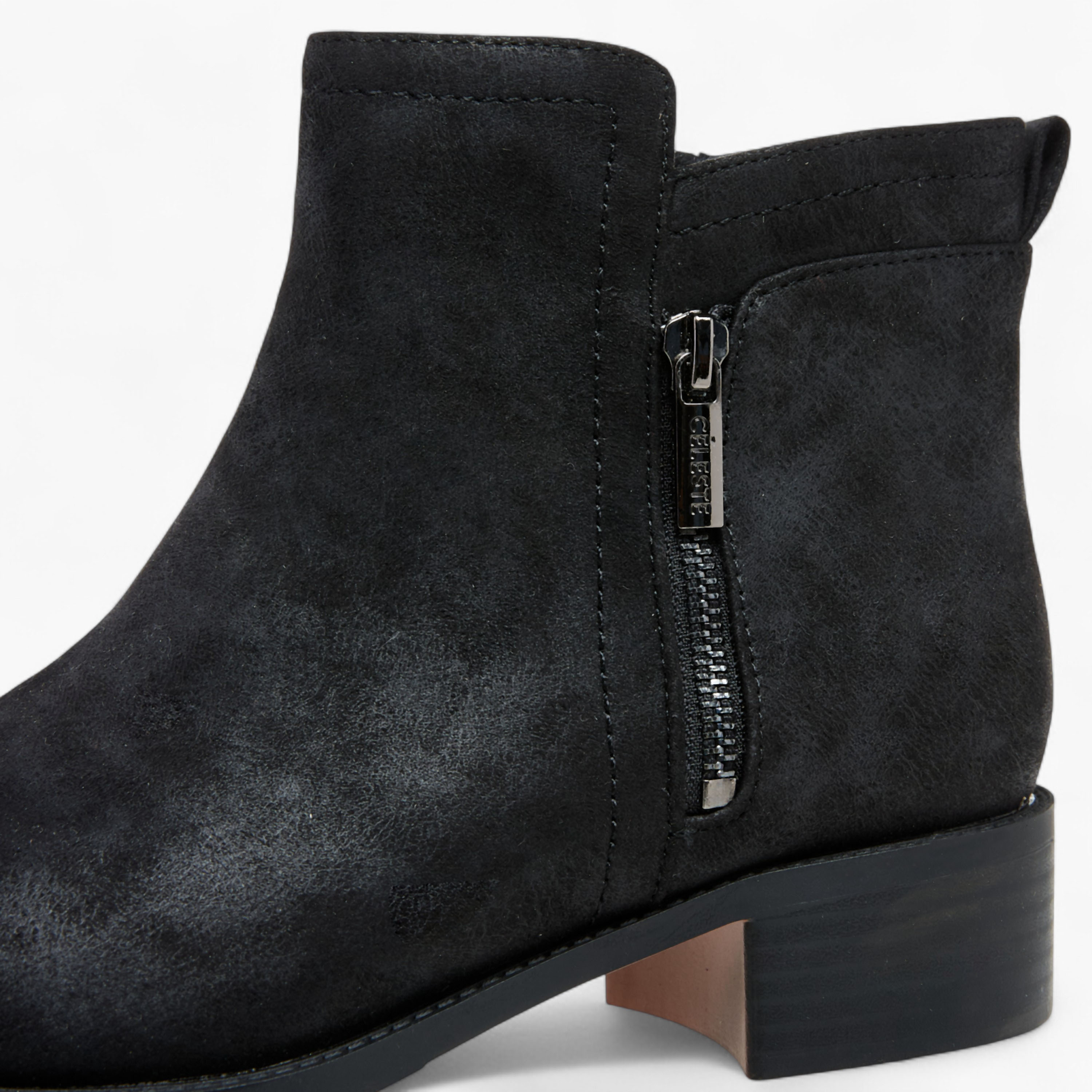 Celeste Women's Solid Ankle Boots with Zip Closure-women-shoes-boots-image-4