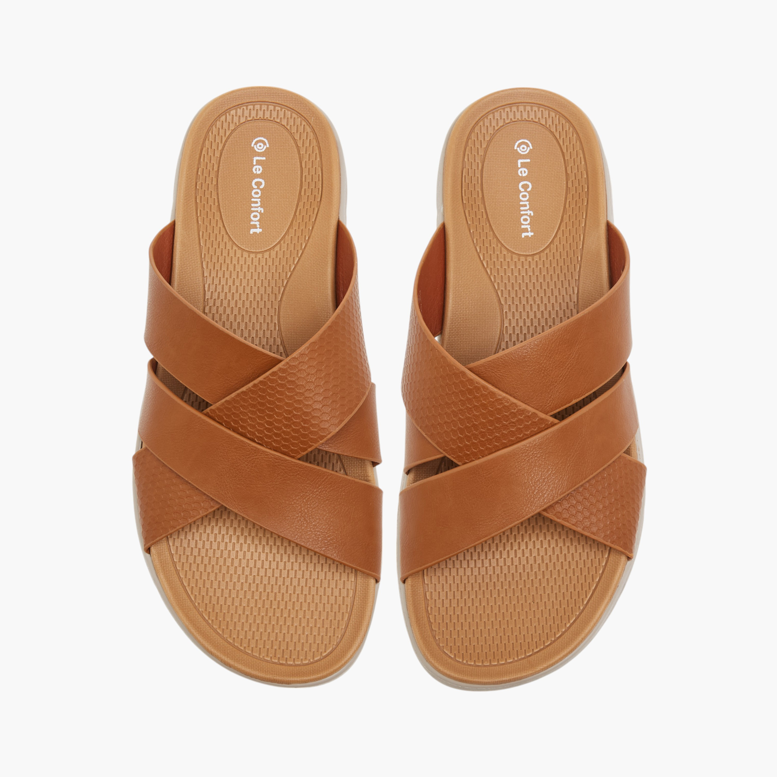 Le Confort Cross Strap Slip-On Sandals-men-shoes-sandals-image-1