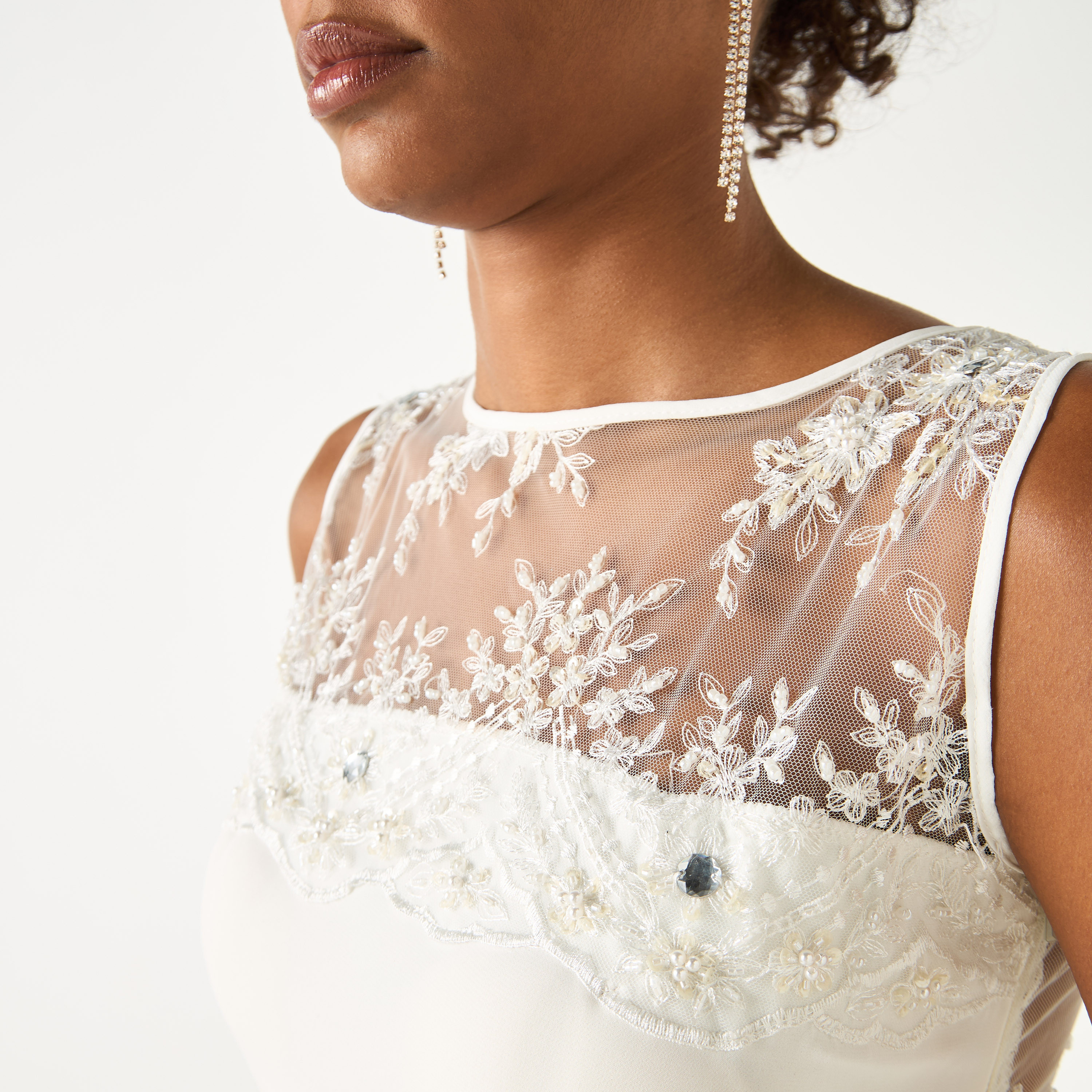 Golden Apple Floral Mesh Detail Sleeveless Maxi Dress-women-clothing-dresses-image-5