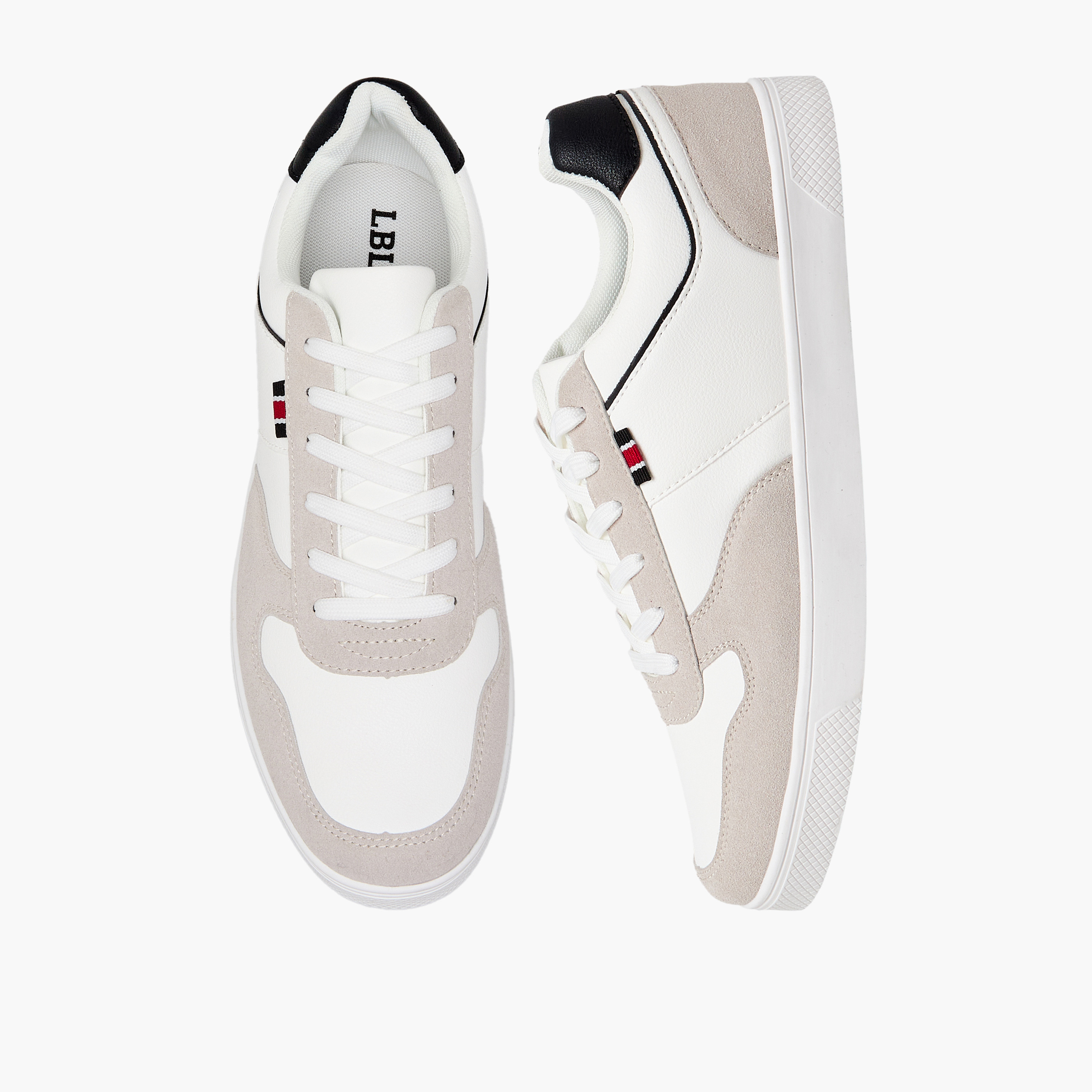 حذاء سنيكرز بطول الكاحل ورباط إإلاق للرجال من إل بي إل من شو إكسبريس-men-shoes-sneakers-image-1