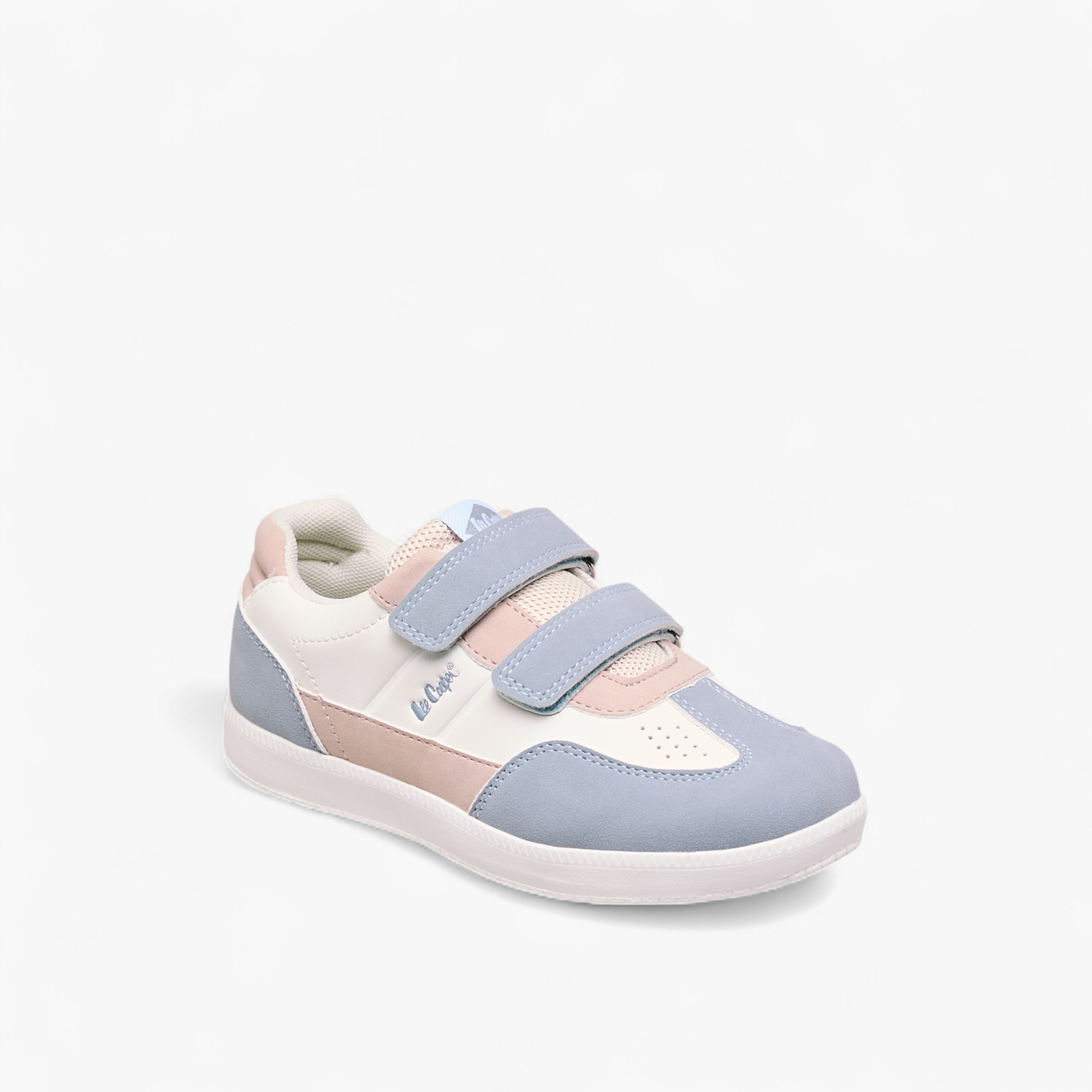 Lee Cooper Girls' Colourblock Sneakers with Hook and Loop Closure-girls-shoes-sneakers-image-2