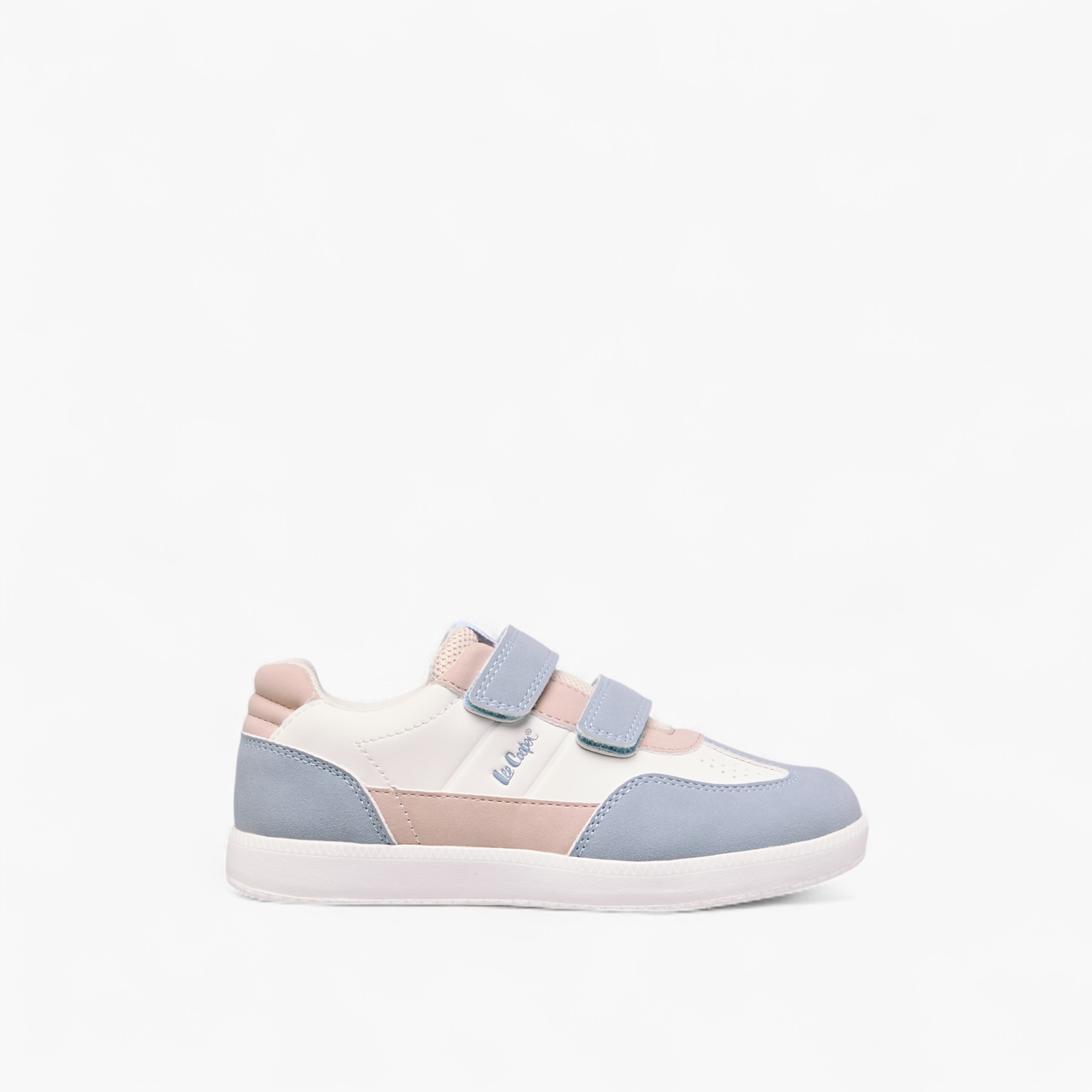 Lee Cooper Girls' Colourblock Sneakers with Hook and Loop Closure-girls-shoes-sneakers-image-3