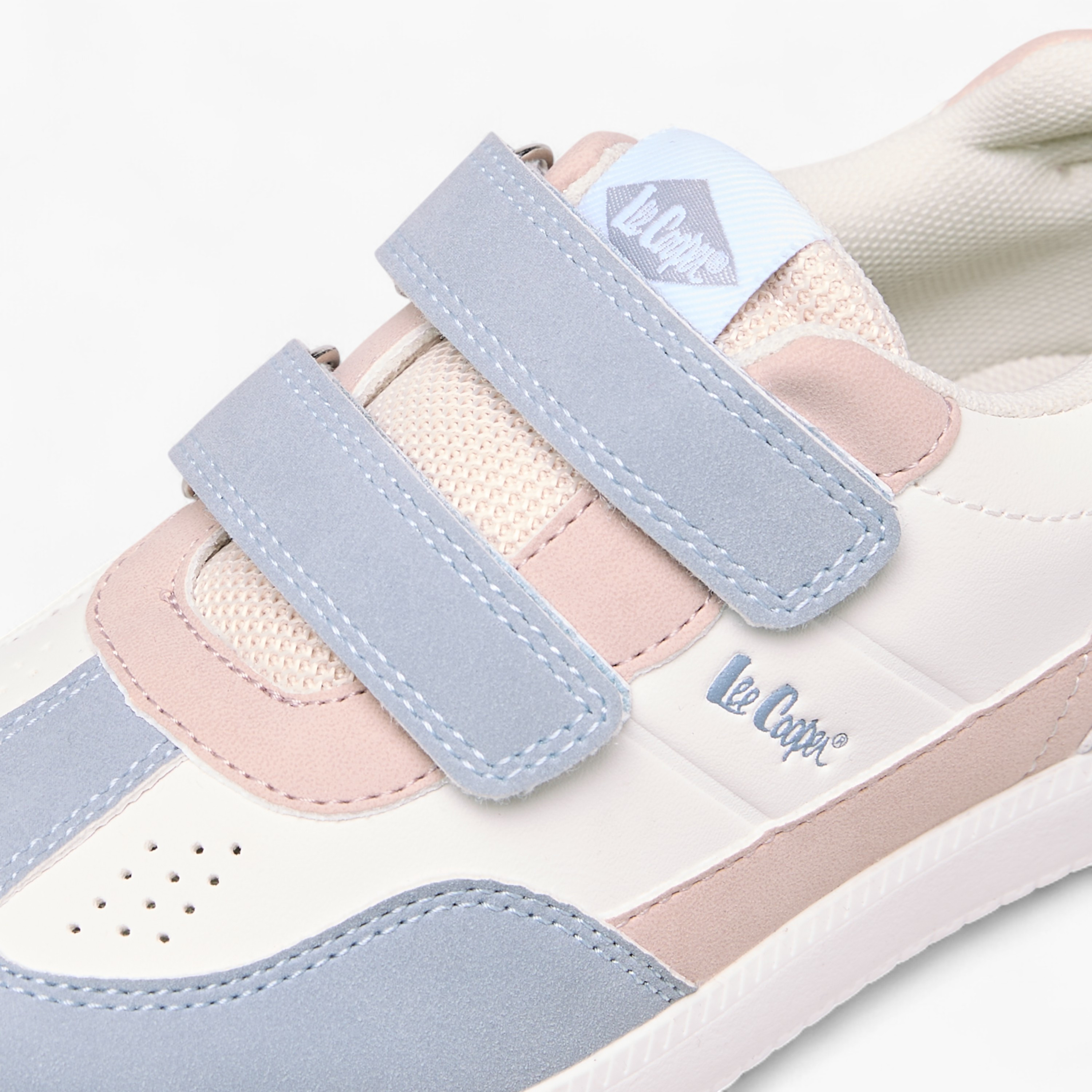 Lee Cooper Girls' Colourblock Sneakers with Hook and Loop Closure-girls-shoes-sneakers-image-4