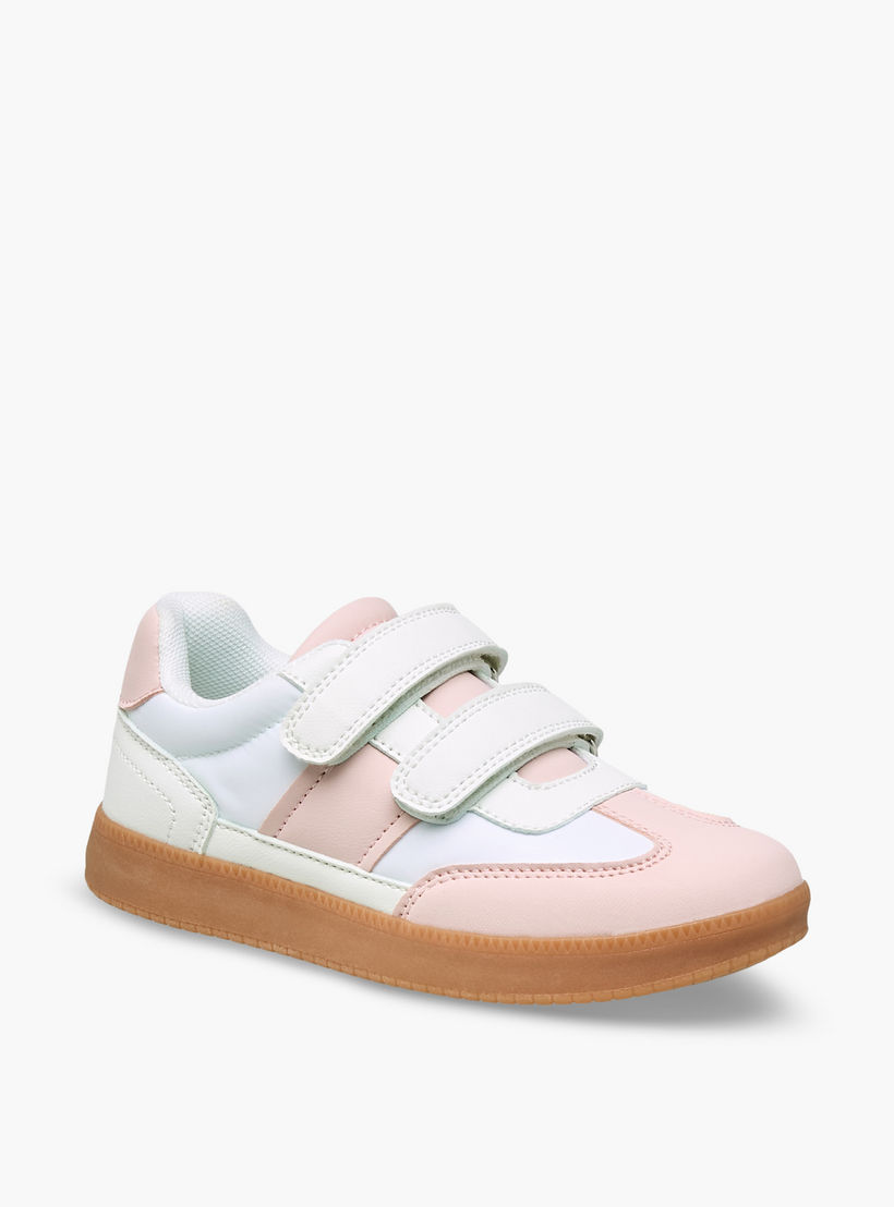حذاء سنيكرز بقوالب ملونة وشريط إغلاق لاصق للبنات من جونيورز-girls-shoes-sneakers-image-2