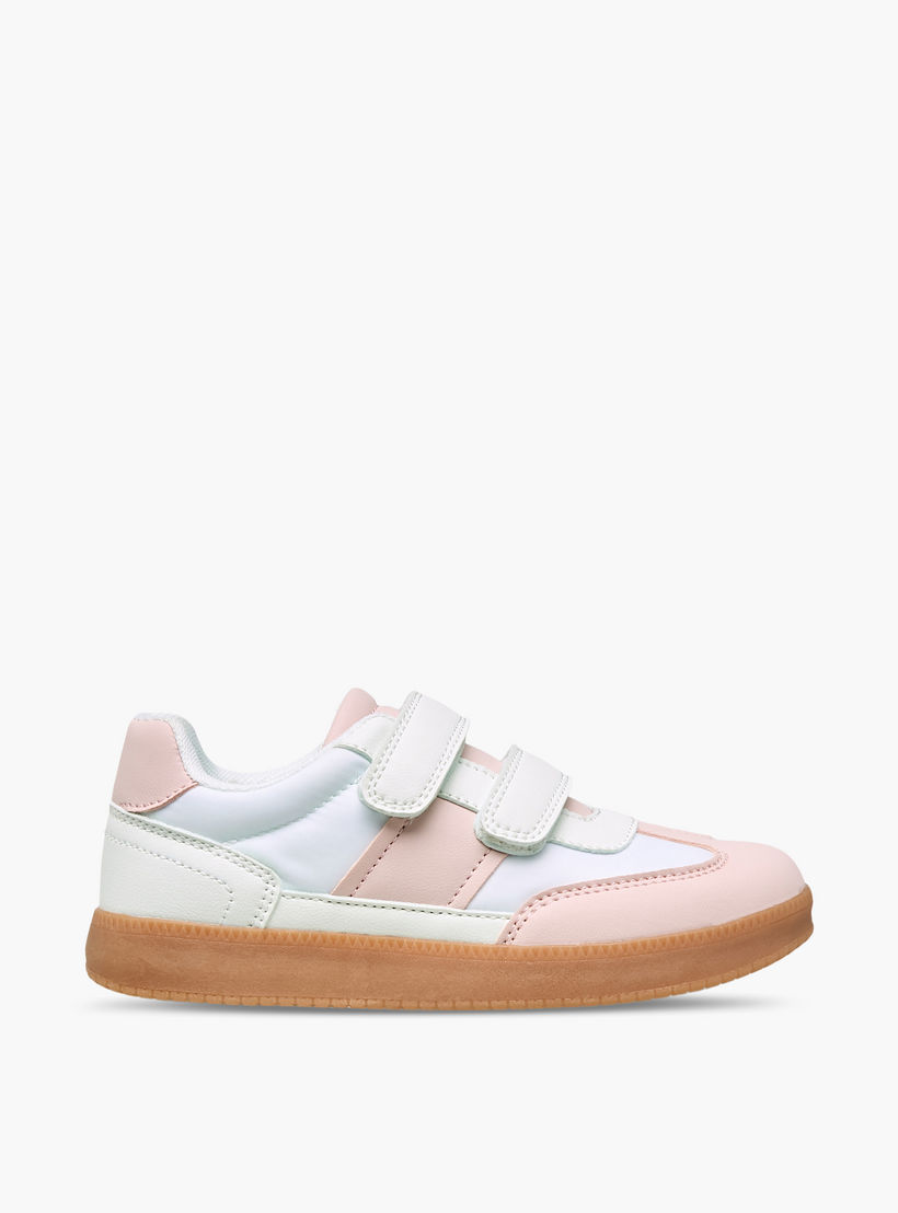 حذاء سنيكرز بقوالب ملونة وشريط إغلاق لاصق للبنات من جونيورز-girls-shoes-sneakers-image-3