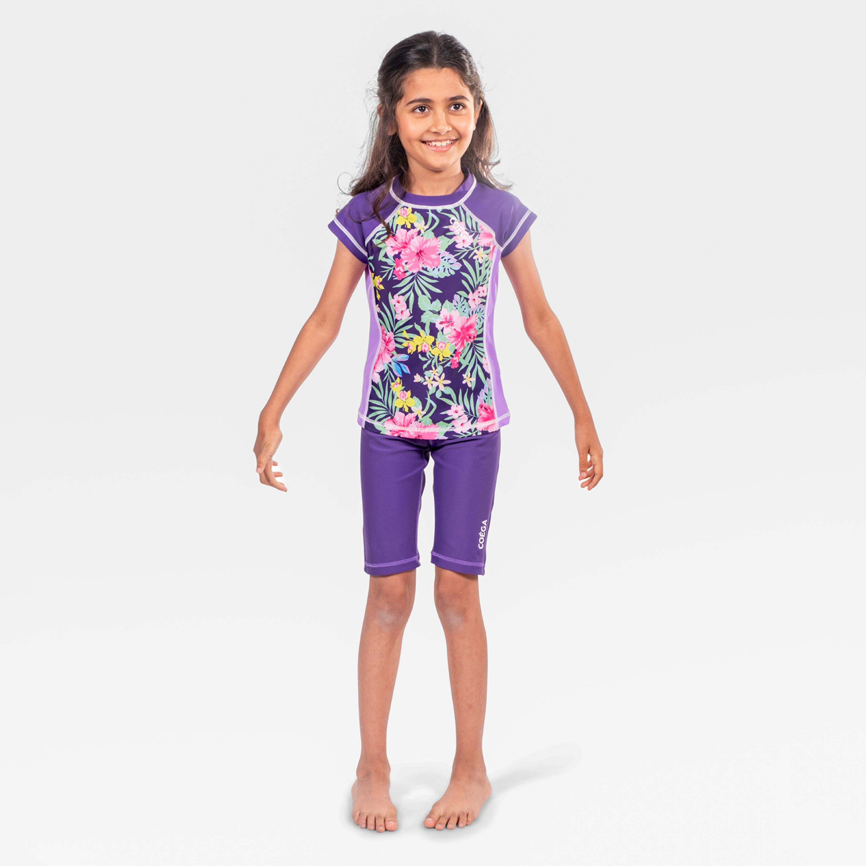 كويغا-  شورت سباحة طويل للبنات-girls-clothing-sportswear-swimwear-image-2