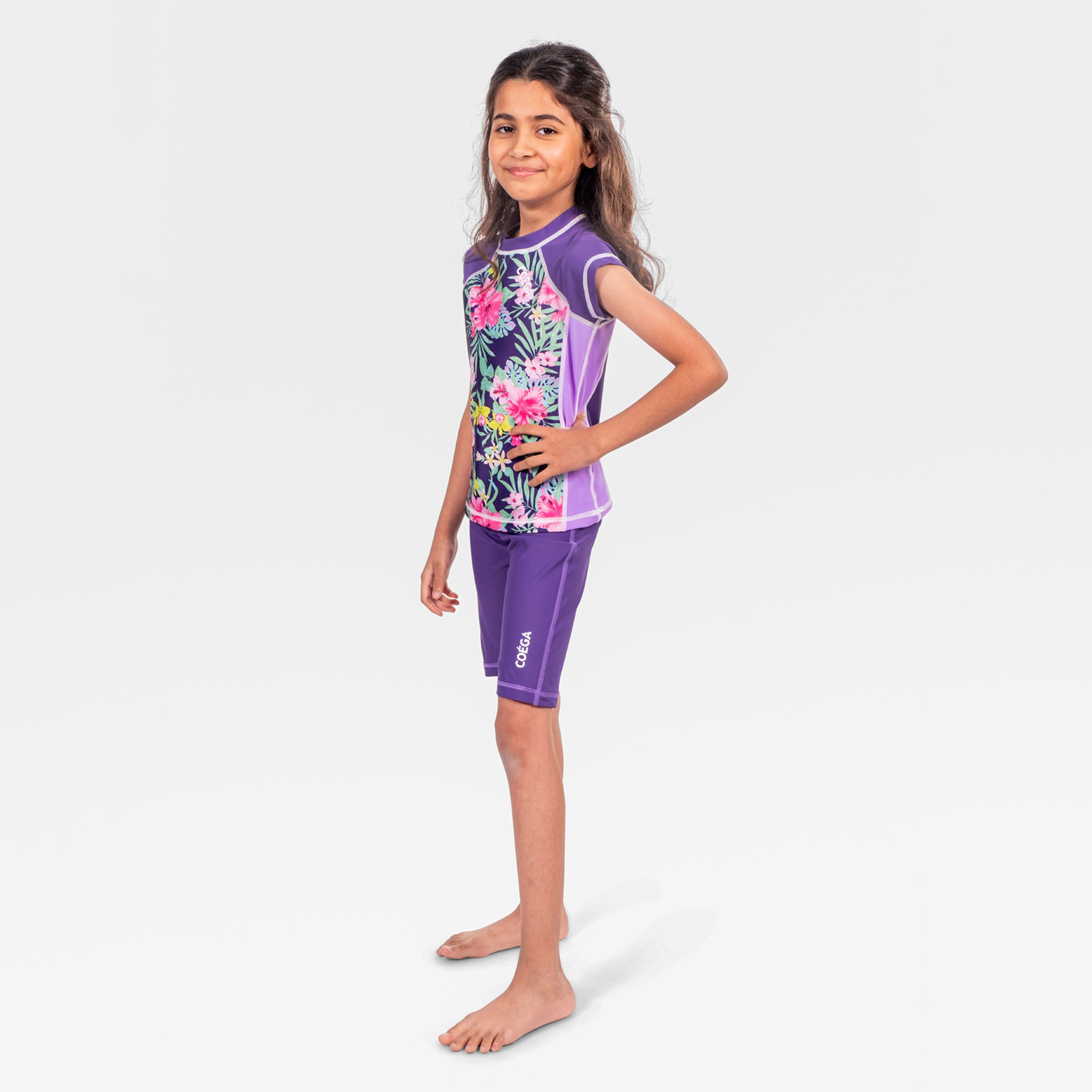 كويغا-  شورت سباحة طويل للبنات-girls-clothing-sportswear-swimwear-image-5