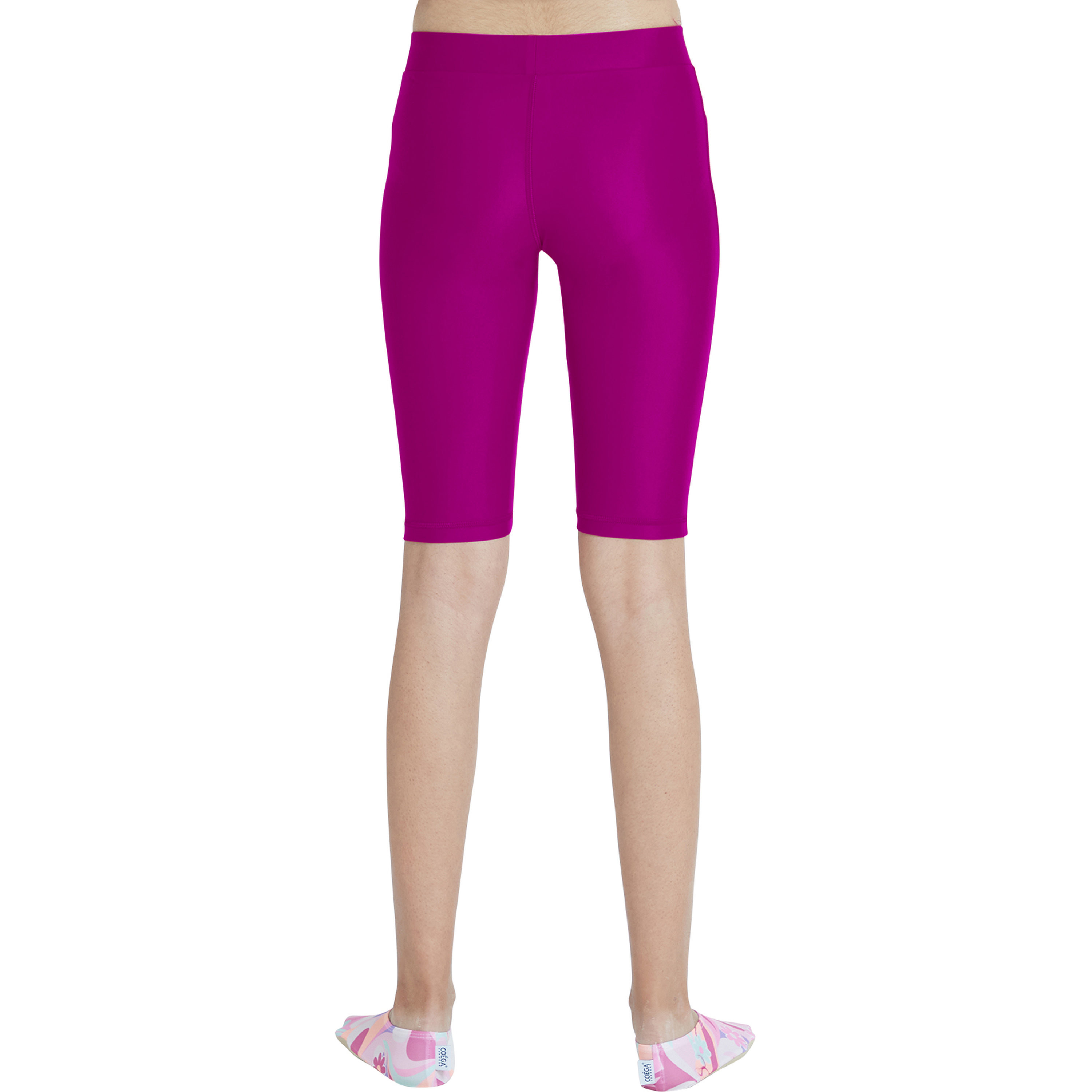 شورتات السباحة الطويلة للفتيات من كويغا - رذاذ بنفسجي-sports-girls-clothing-swimwear-image-3