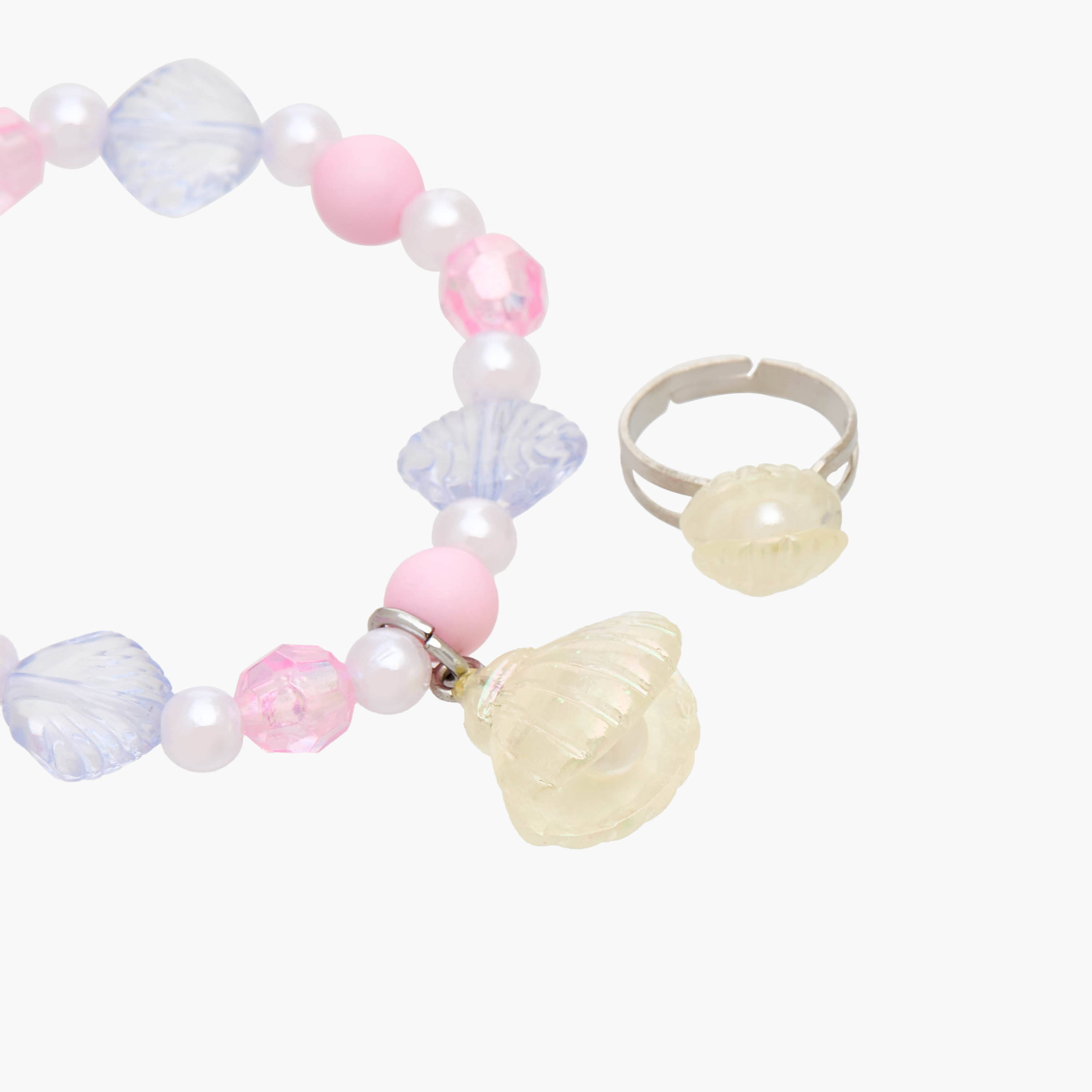 Flora Bella Seashell Embellished Bracelet and Ring Set-girls-accessories-jewellery-image-5
