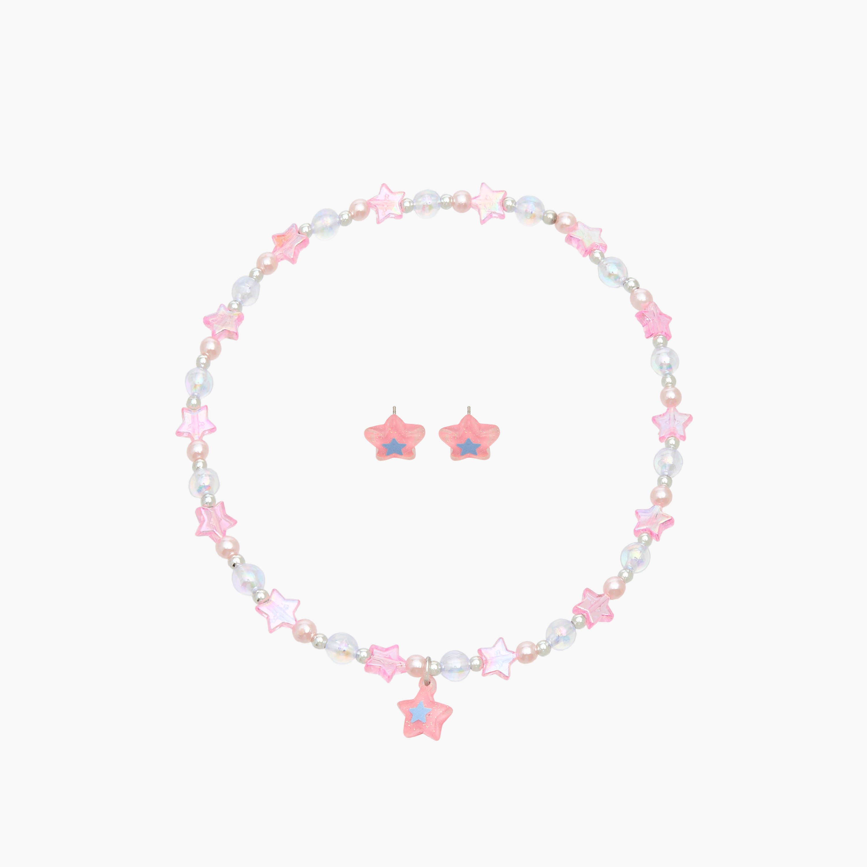 Flora Bella Star Embellished Necklace and Earrings Set-girls-accessories-jewellery-image-1