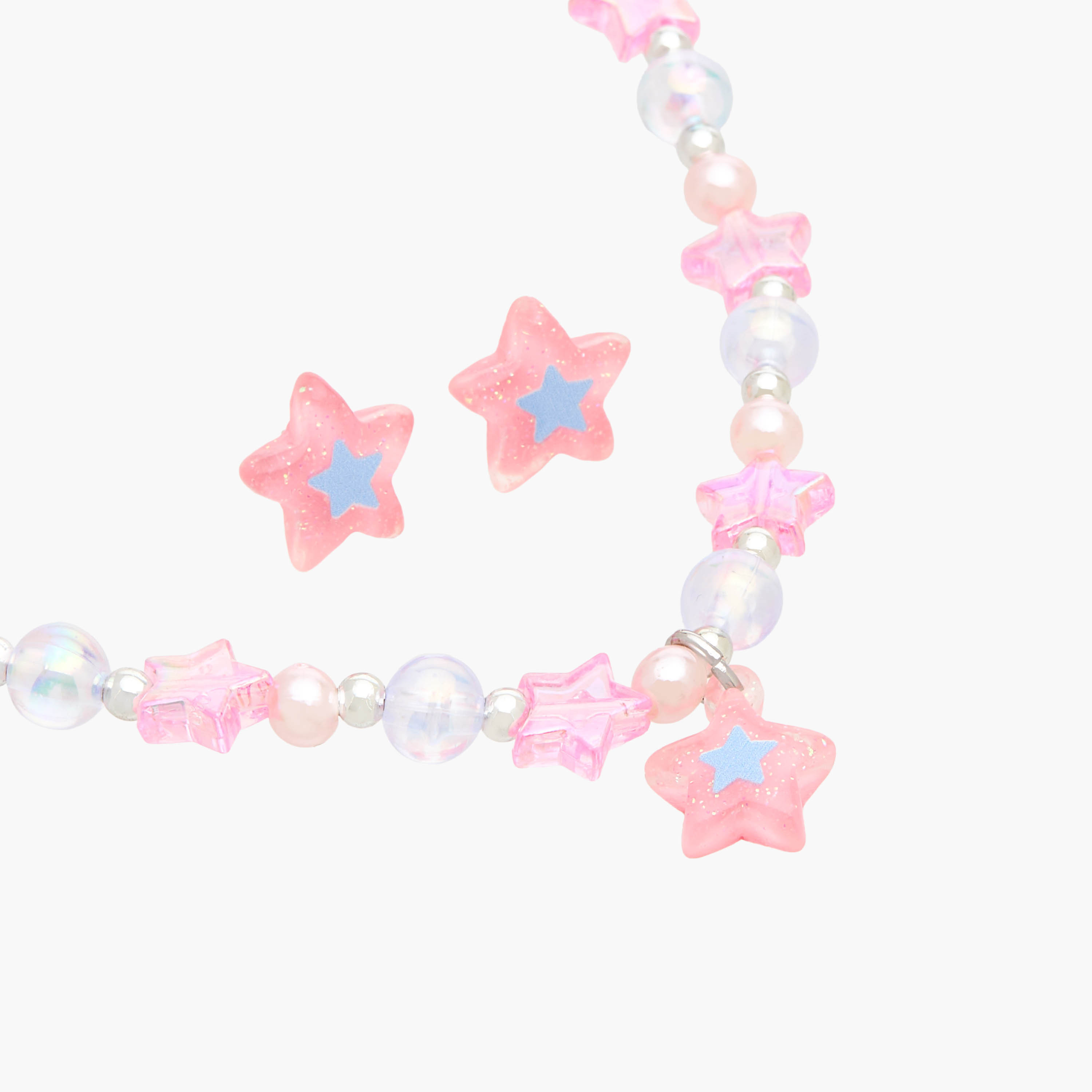 Flora Bella Star Embellished Necklace and Earrings Set-girls-accessories-jewellery-image-4