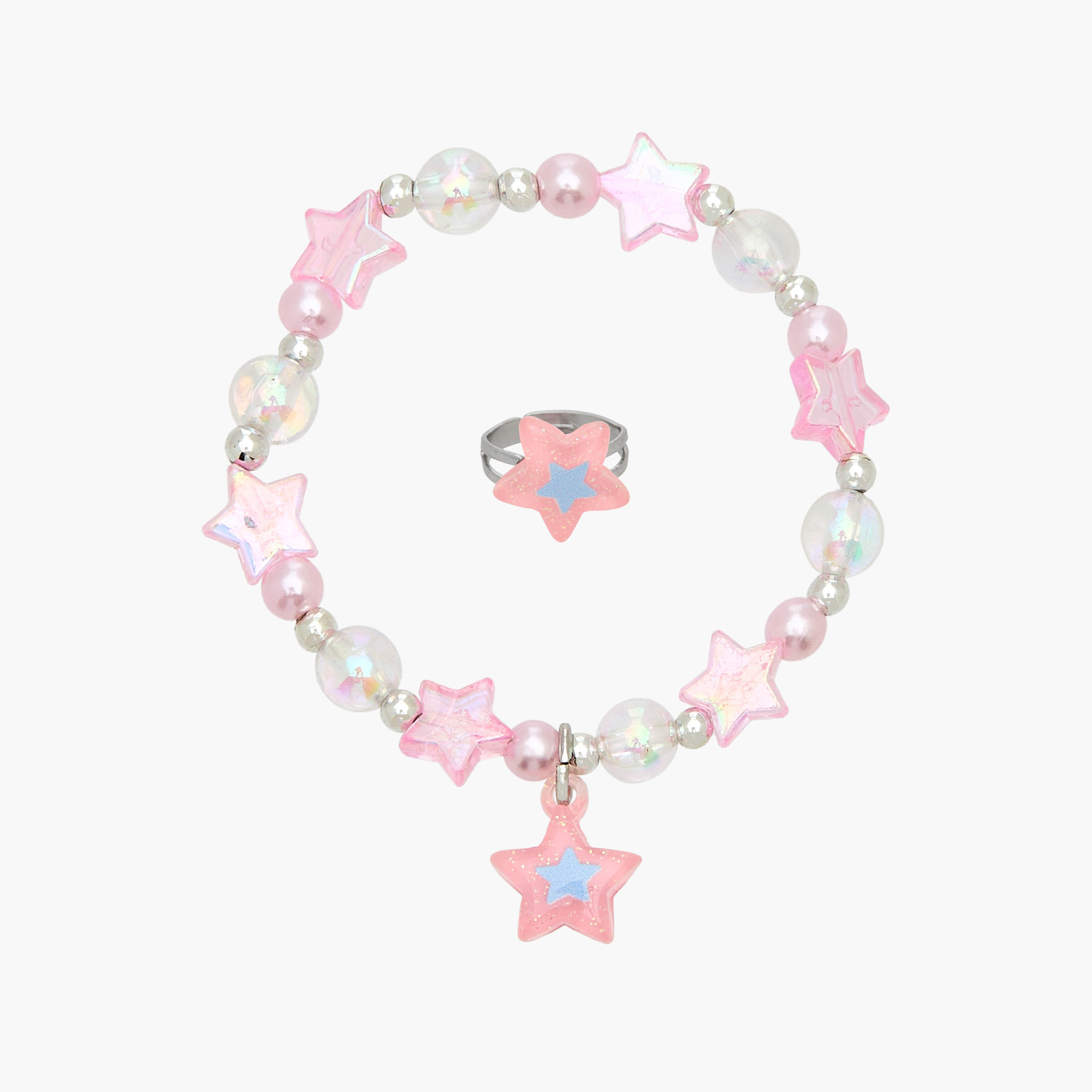 Flora Bella Star Embellished Bracelet and Ring Set-girls-accessories-jewellery-image-1