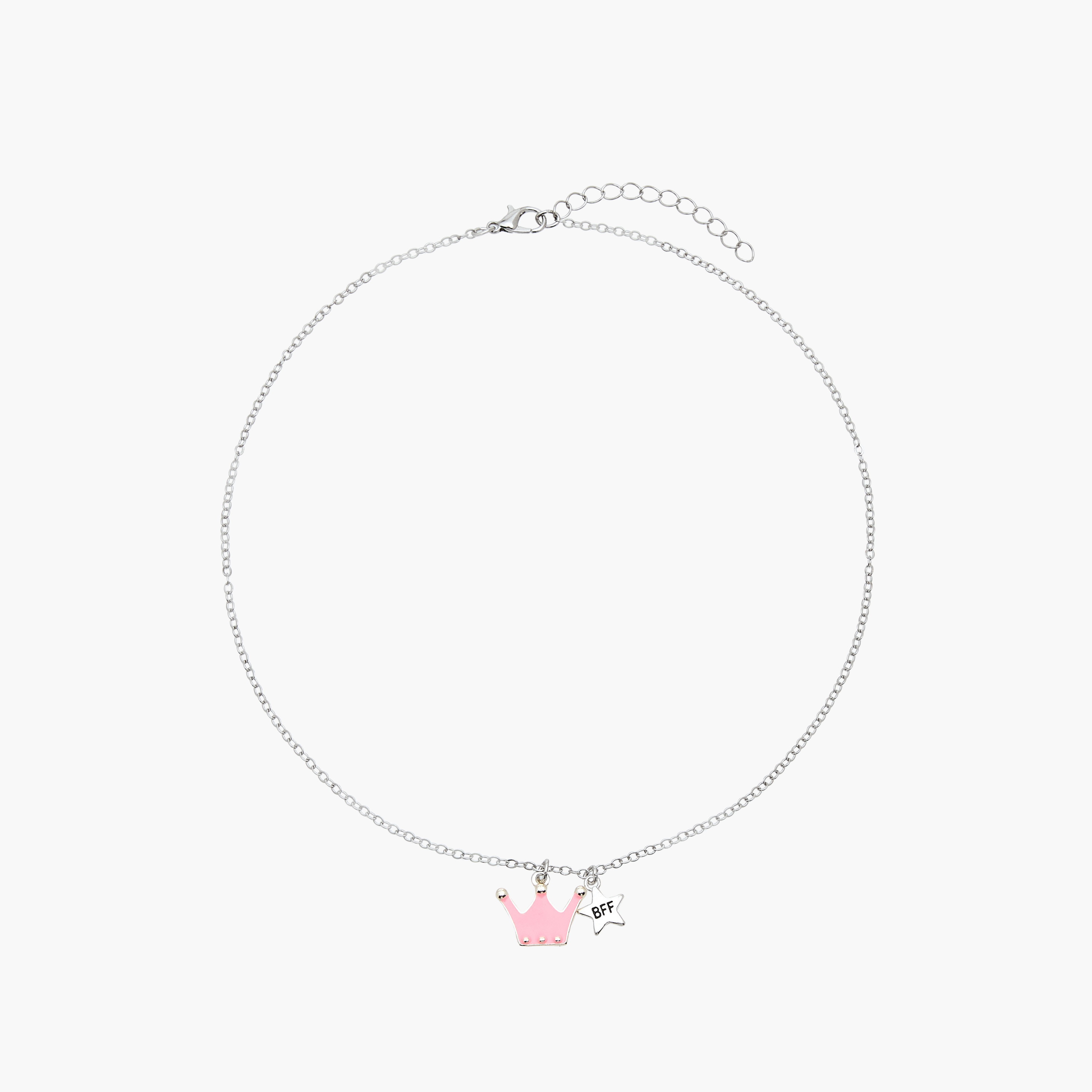 Flora Bella Crown Pendant BFF Necklace - Set of 2-girls-accessories-jewellery-image-3