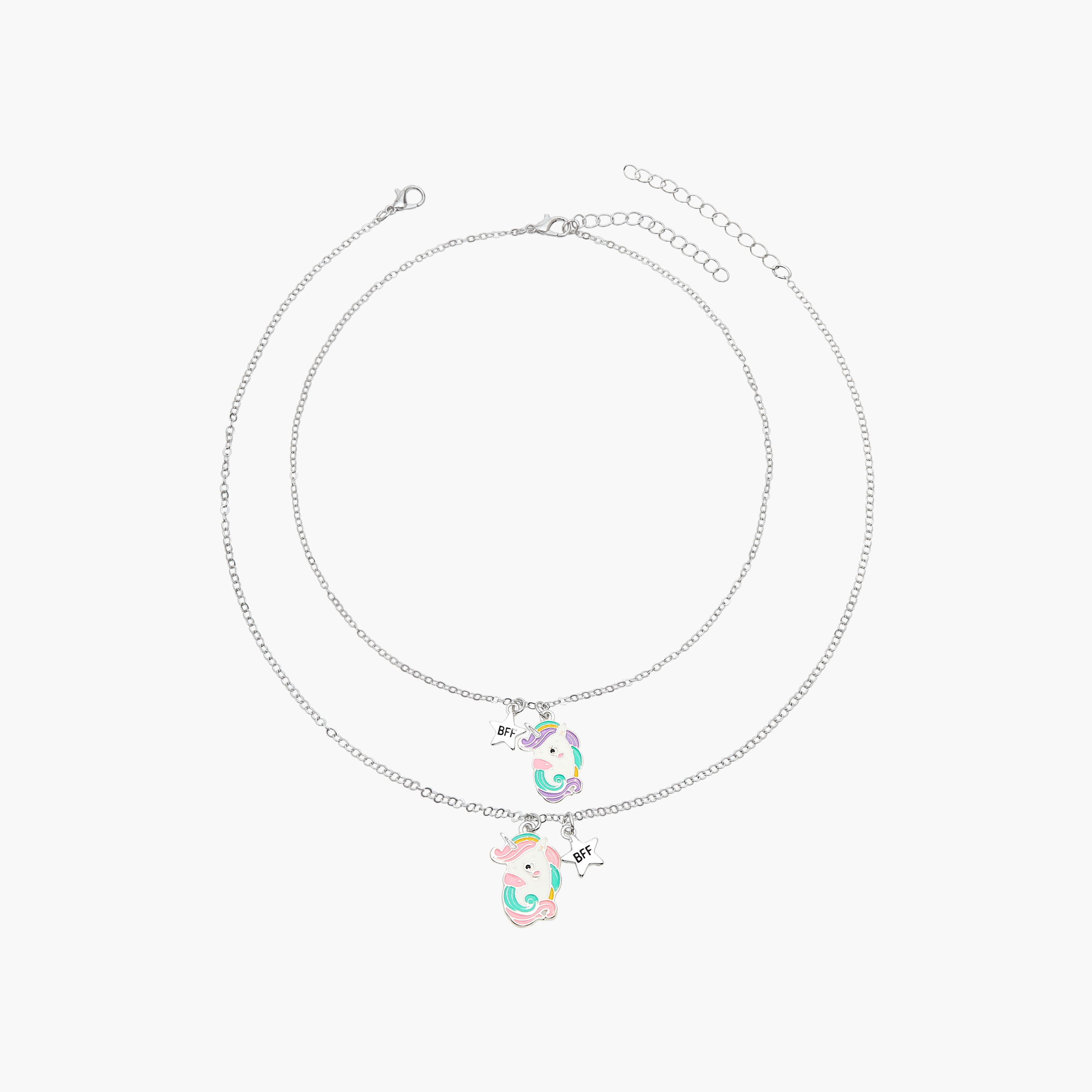Flora Bella Unicorn Pendant BFF Necklace - Set of 2-girls-accessories-jewellery-image-1