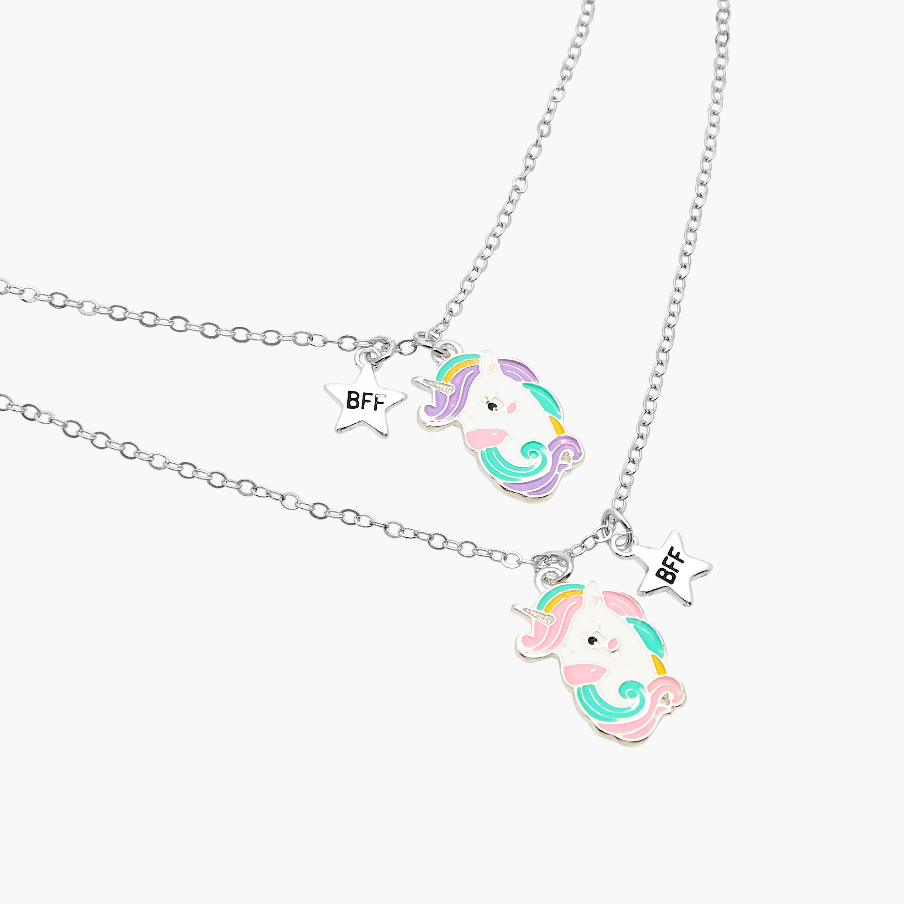 Flora Bella Unicorn Pendant BFF Necklace - Set of 2-girls-accessories-jewellery-image-4