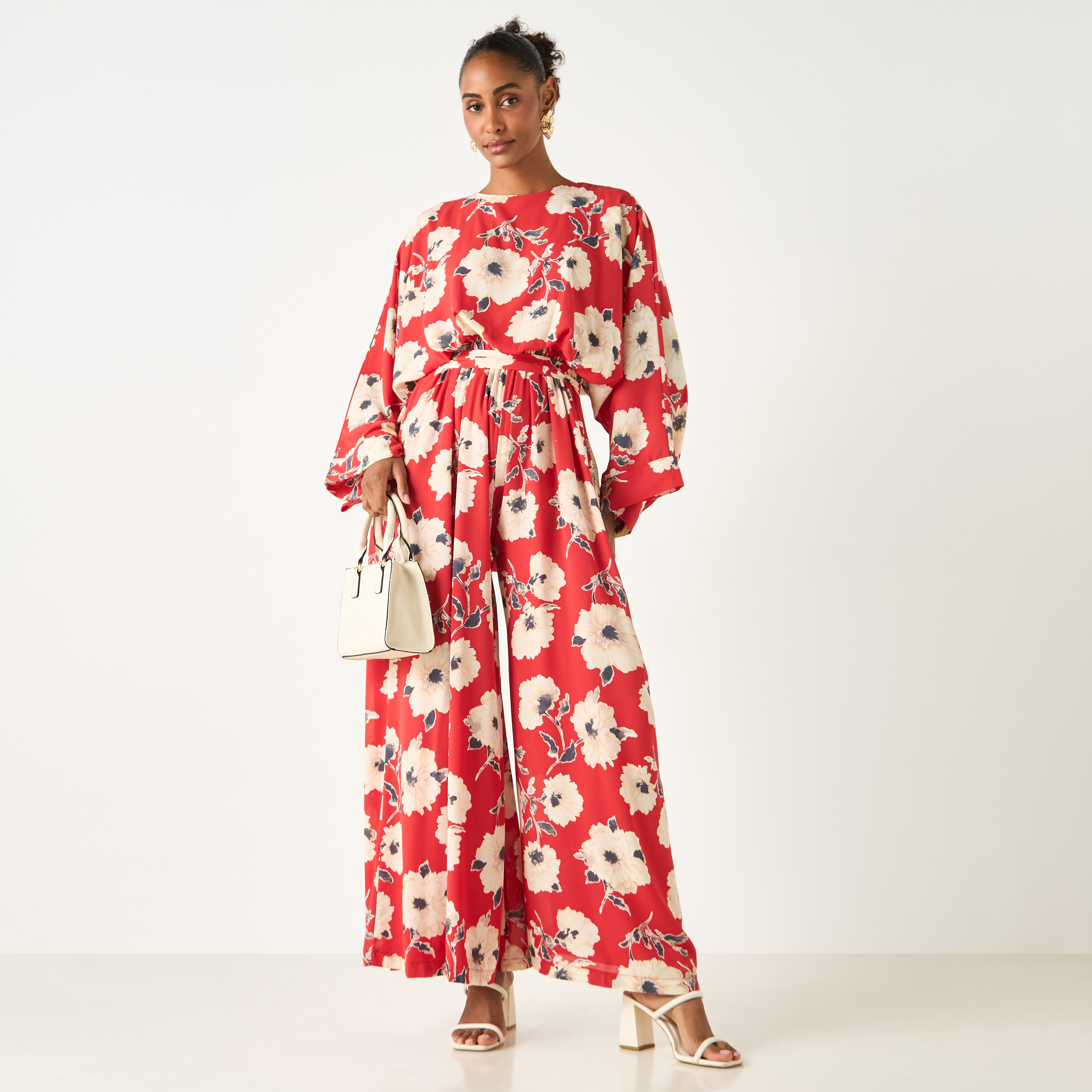 جمبسوت بطبعات مع حزام ربط من جولدن أبل-women-clothing-dresses-image-1