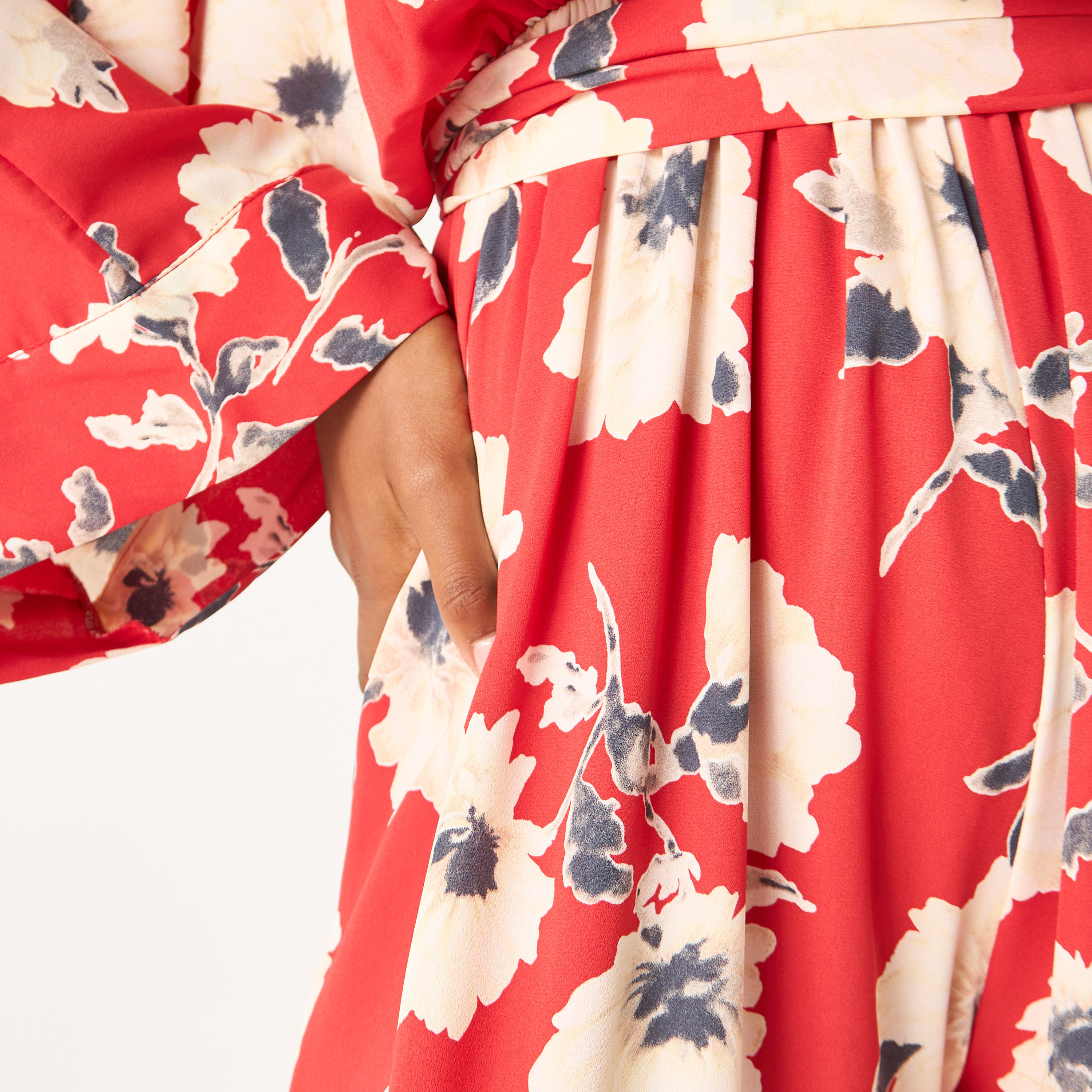 Golden Apple All-Over Floral Print Jumpsuit with Tie-Up Belt-women-clothing-dresses-image-5