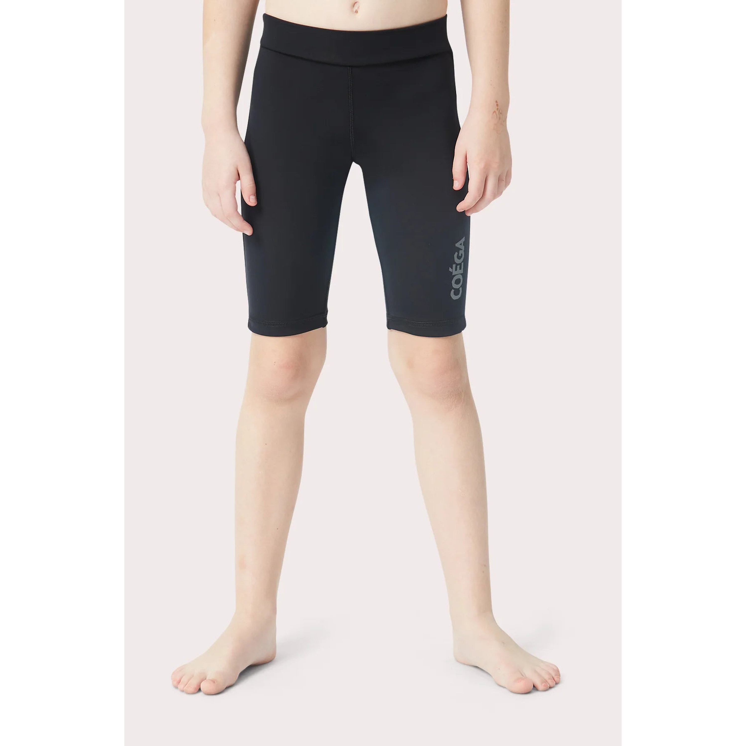 Coega Girls Long Swim Shorts – Solid Black-girls-clothing-sportswear-swimwear-image-1