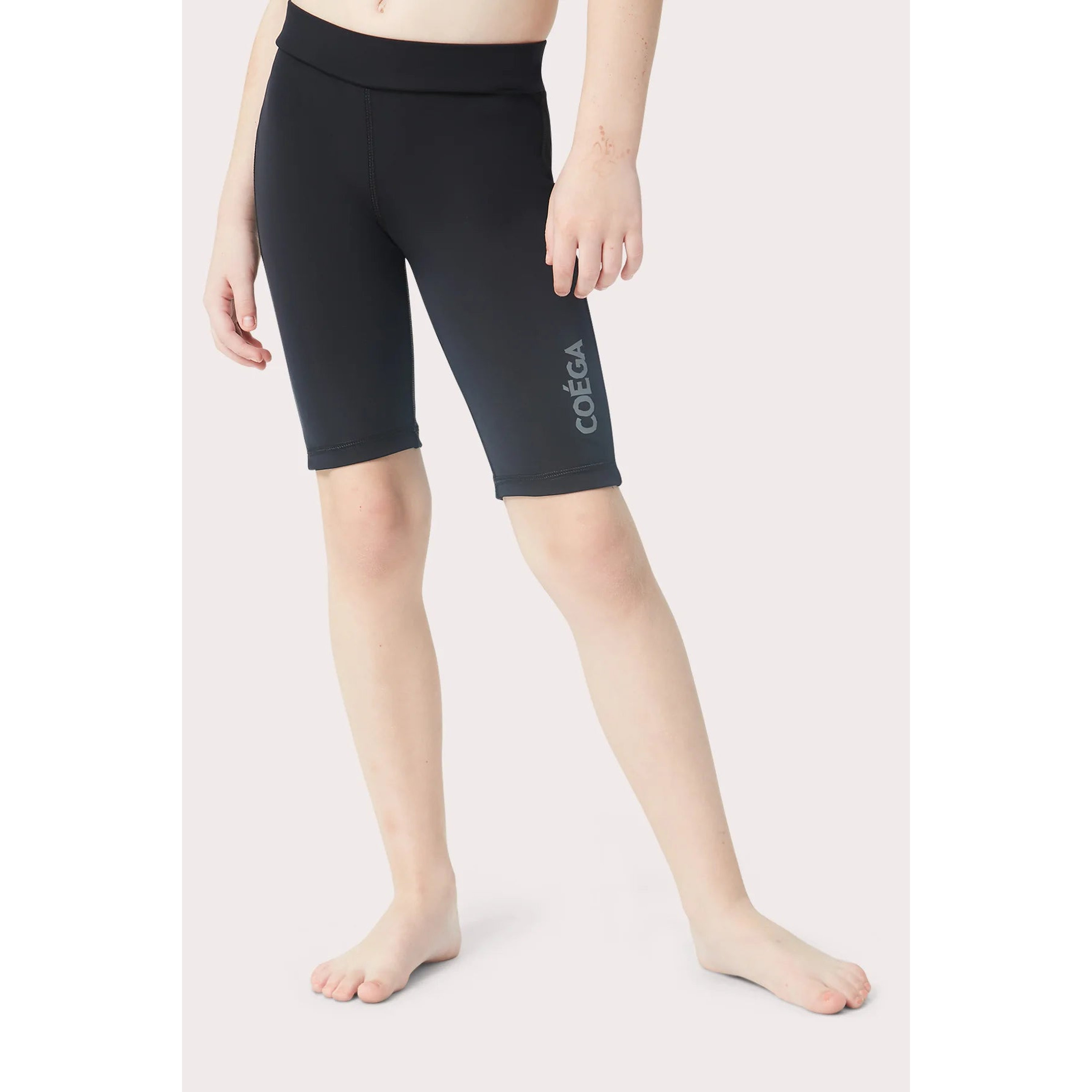 Coega Girls Long Swim Shorts – Solid Black-girls-clothing-sportswear-swimwear-image-3