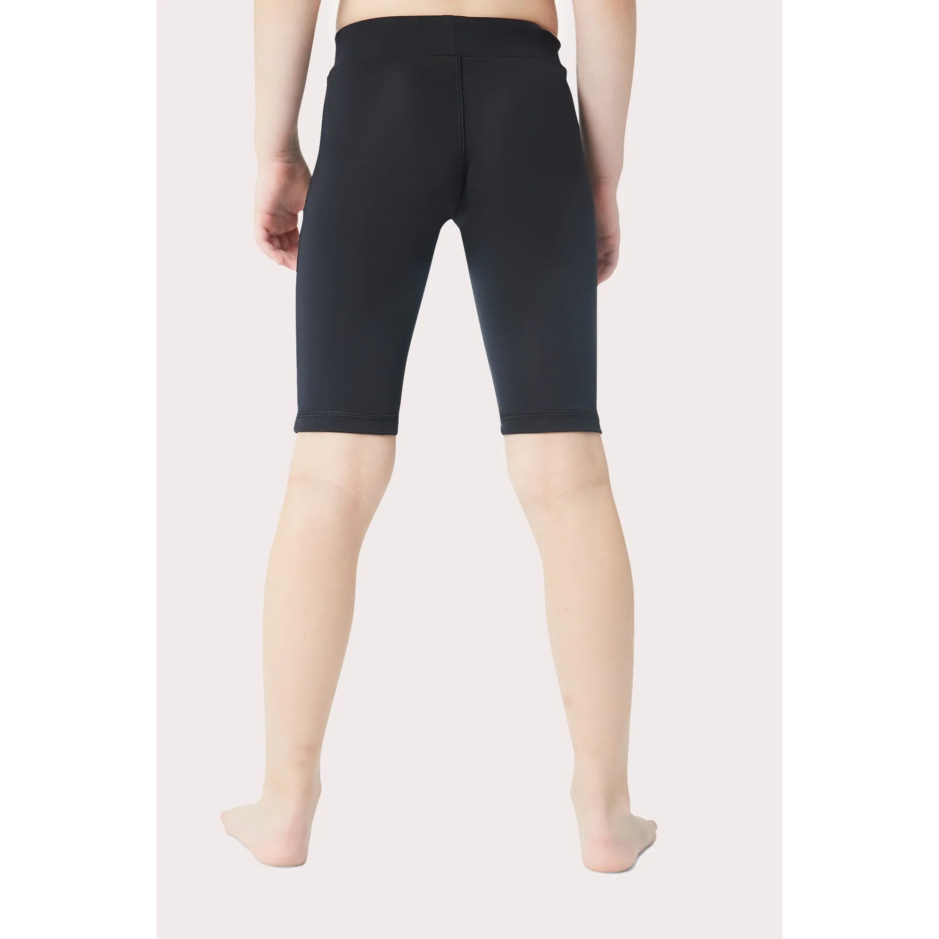 شورتات السباحة الطويلة من فتيات كويغا – أسود صلب-girls-clothing-sportswear-swimwear-image-4