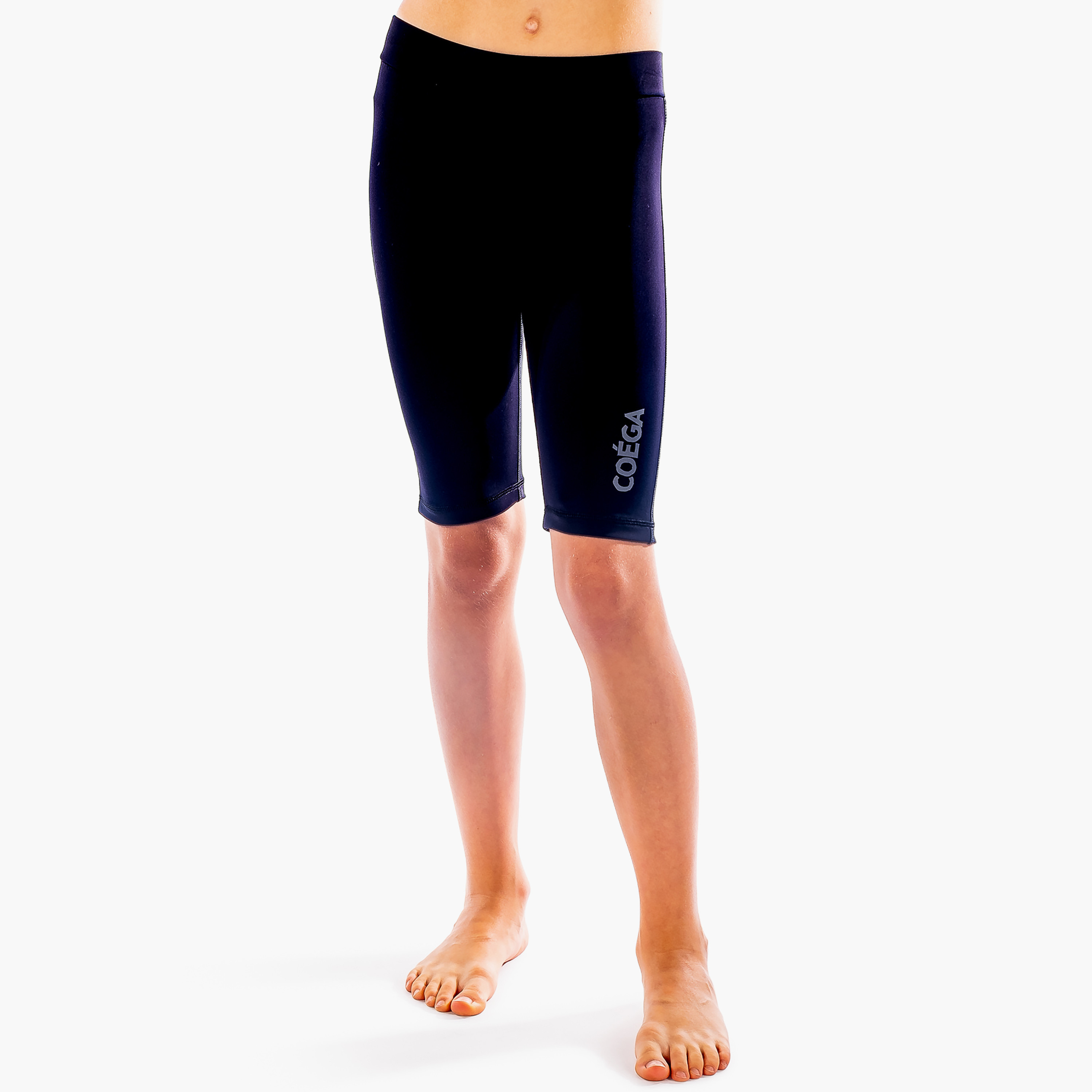  شورت السباحة الشبابي ذو طويل للبنات من كويغا بلون أسود-sports-girls-clothing-swimwear-image-1