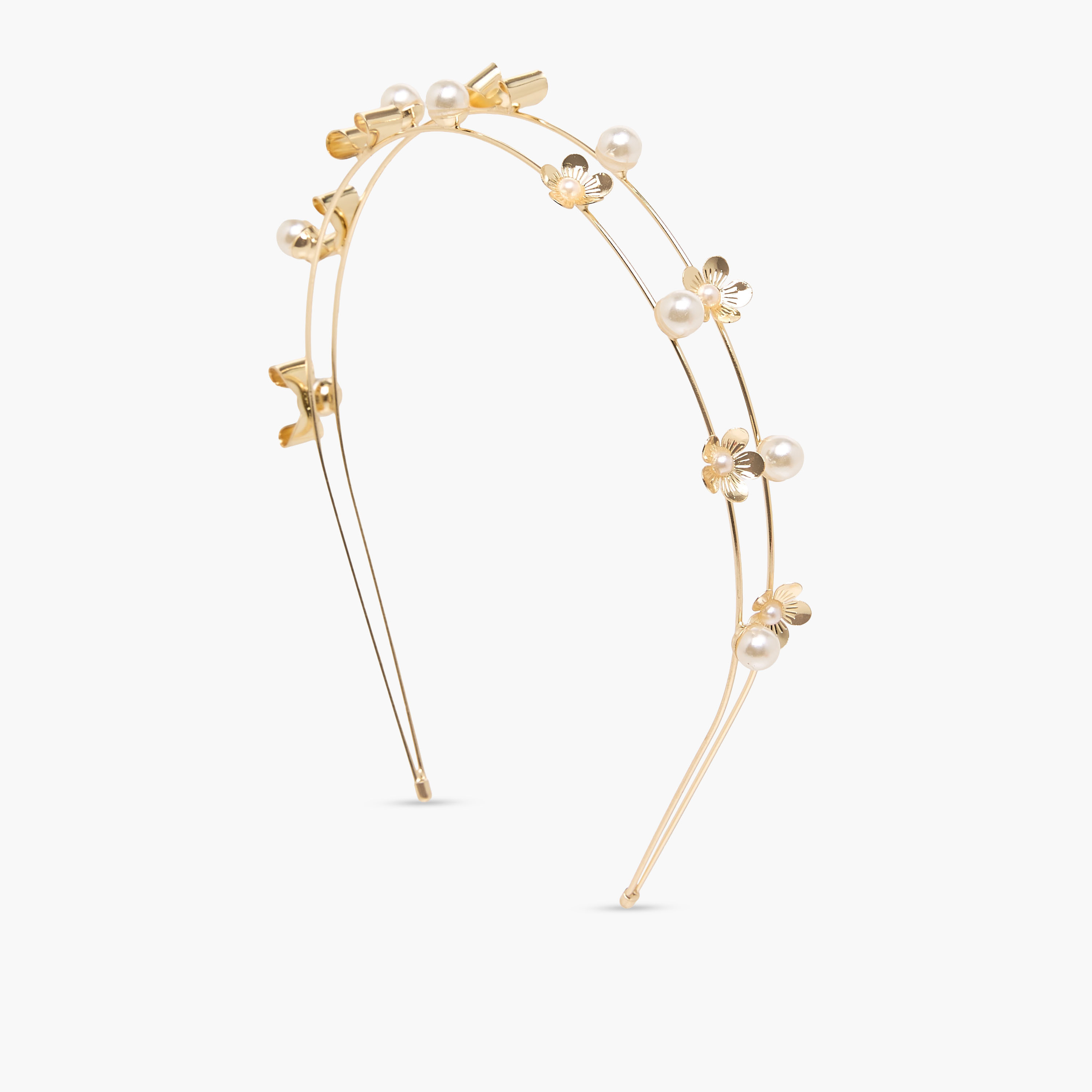 Flora Bella Hairband with Floral Pearl Accent-girls-accessories-hairaccessories-image-2