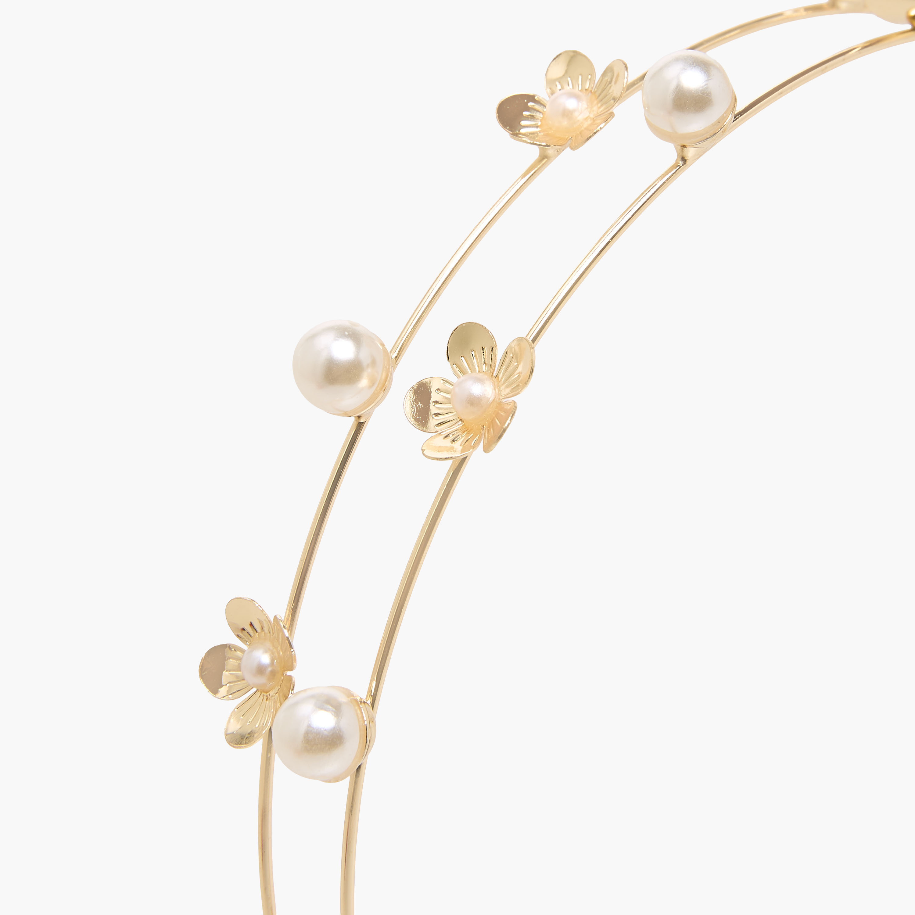 Flora Bella Hairband with Floral Pearl Accent-girls-accessories-hairaccessories-image-3