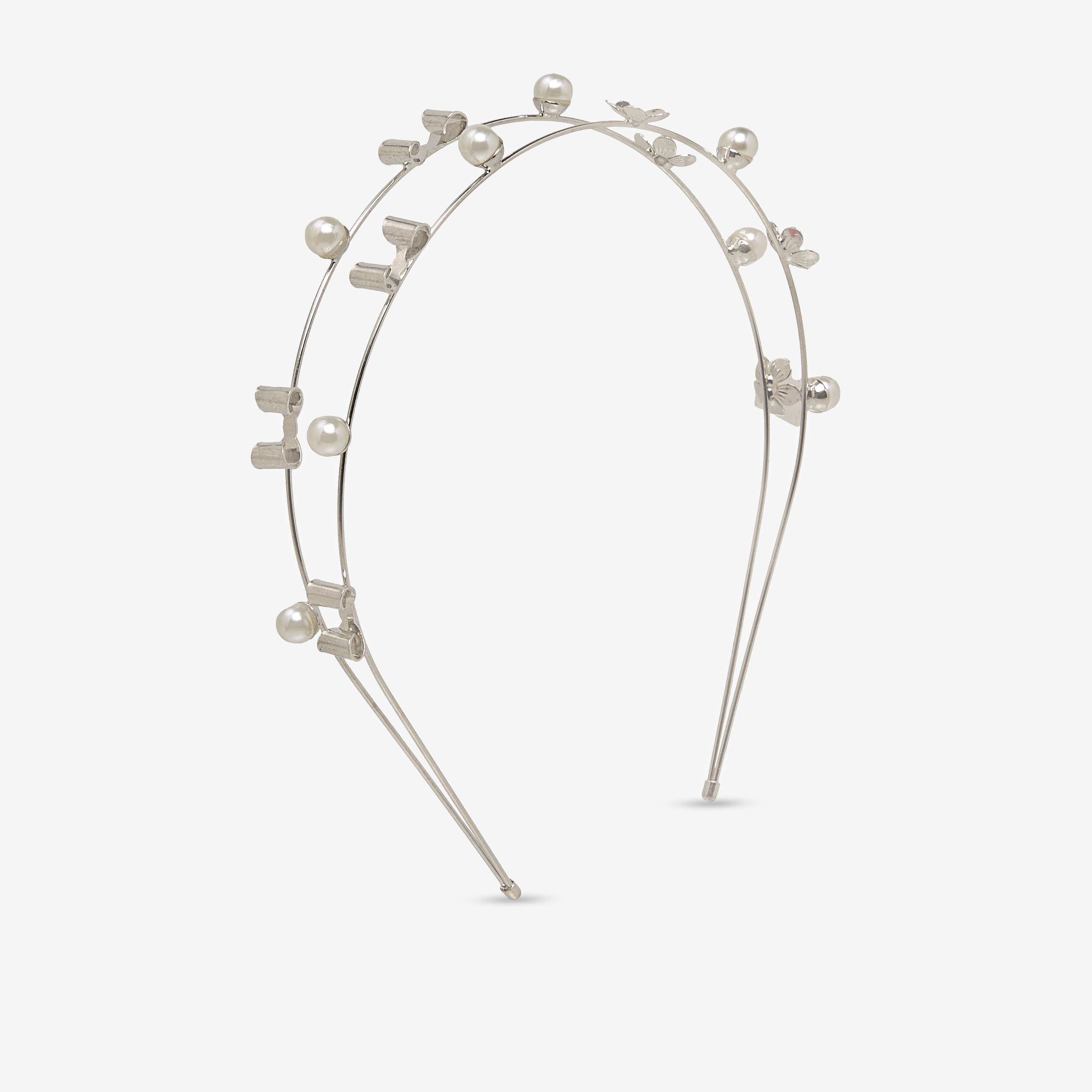 Flora Bella Hairband with Floral Pearl Accent-girls-accessories-hairaccessories-image-1