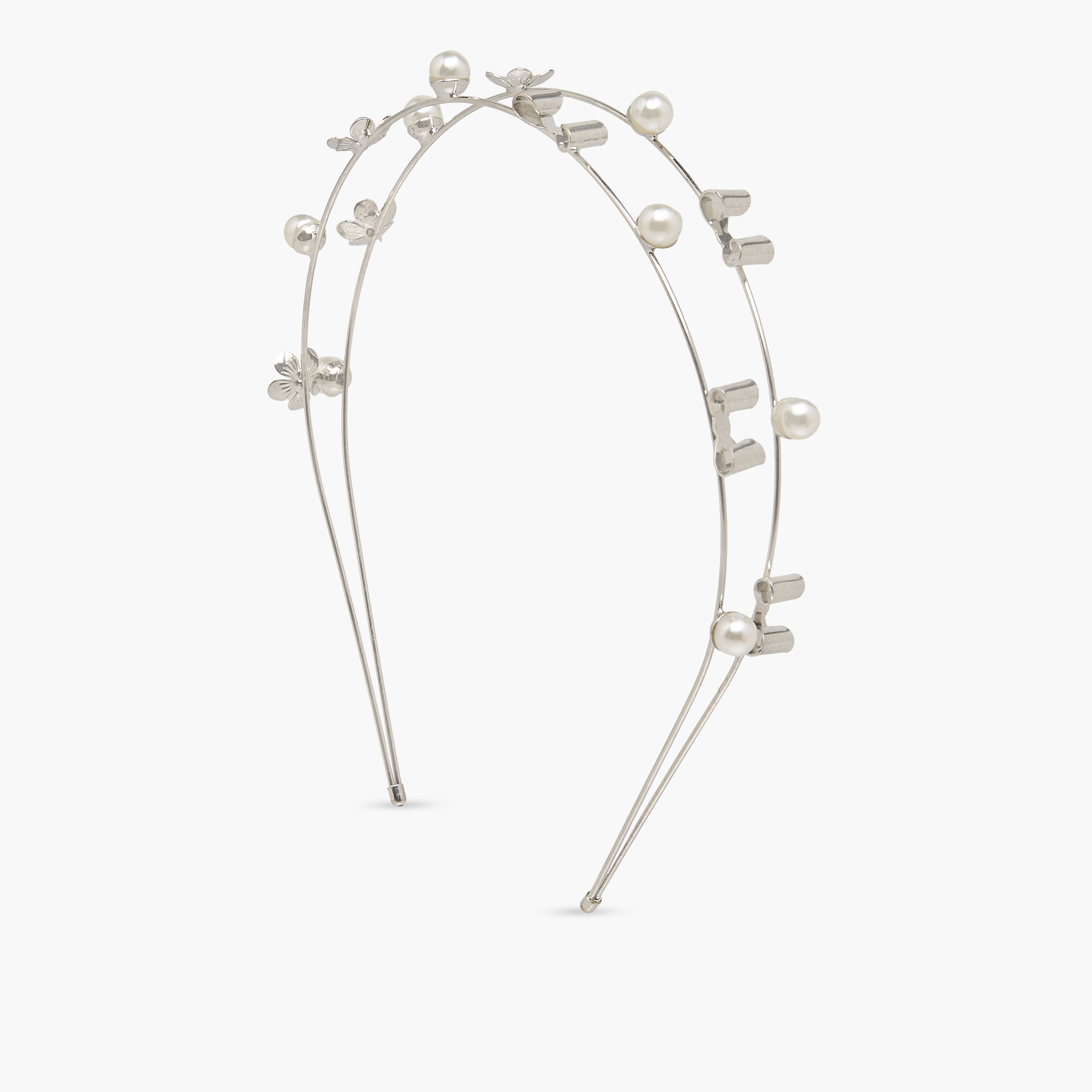 Flora Bella Hairband with Floral Pearl Accent-girls-accessories-hairaccessories-image-2