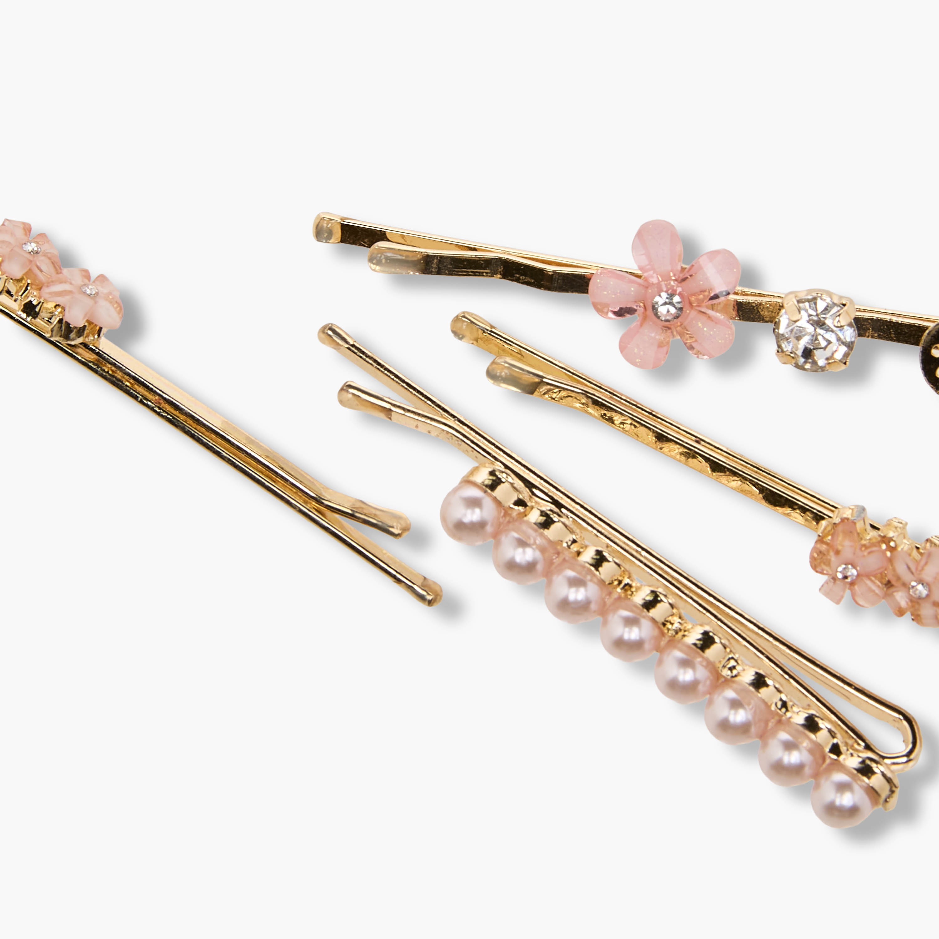 دبابيس شعر بتصميم مرصع من فلورا بيلا - عبوة 4 قطع-girls-accessories-hairaccessories-image-6