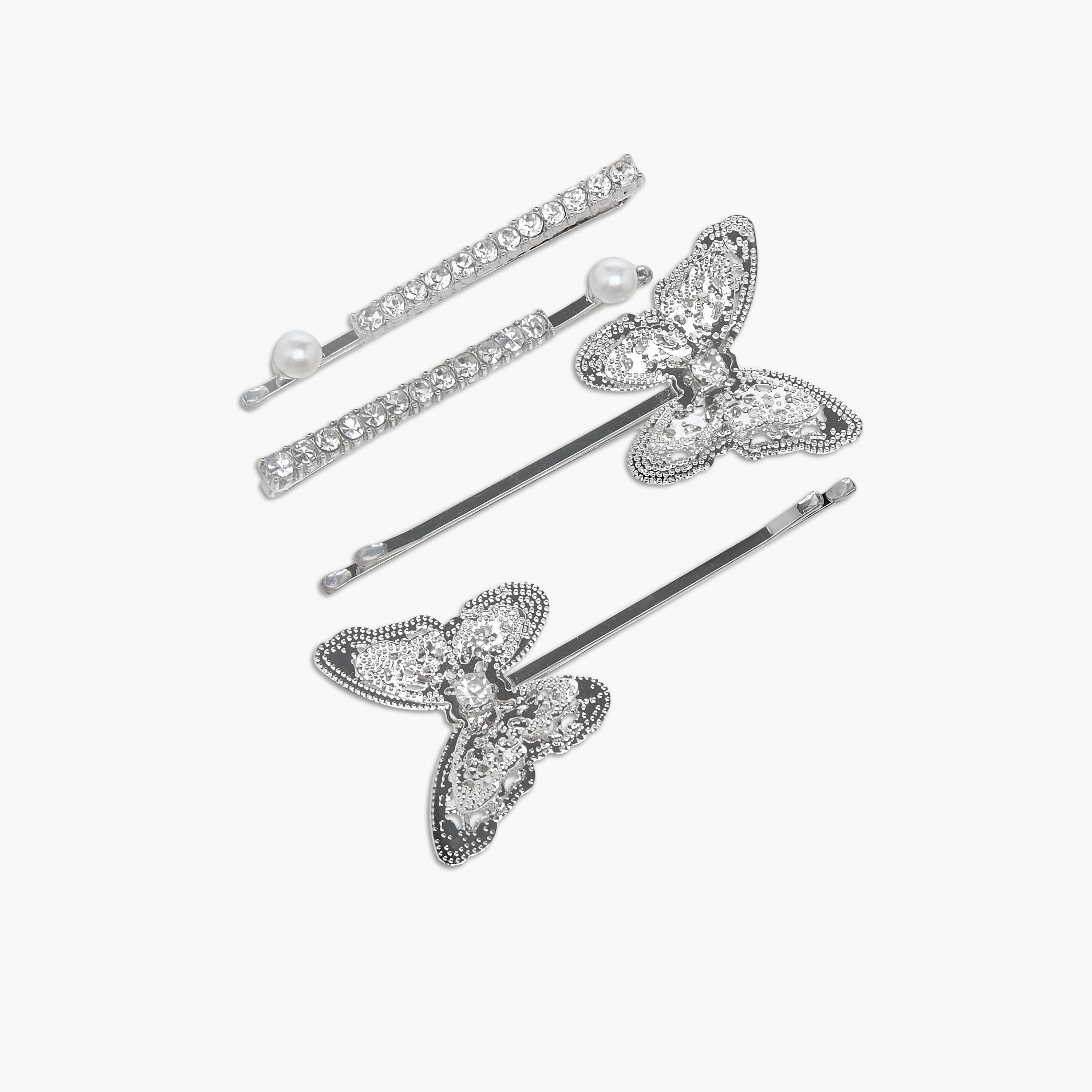 Pack of 4 Flora Bella Hairpin with Embellished Detail-girls-accessories-hairaccessories-image-2