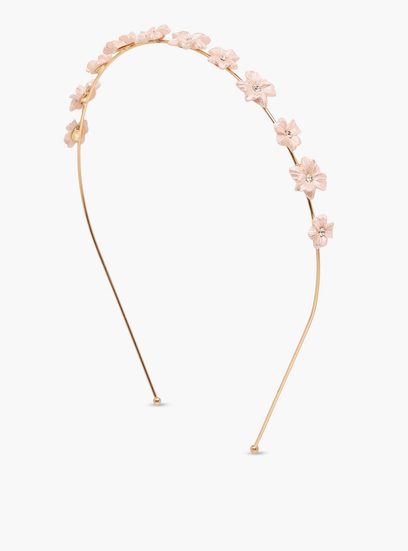 طقم مشبك شعر وربطة شعر بتزيينات زهرية 3 قطع من فلورا بيلا-girls-accessories-hairaccessories-image-2