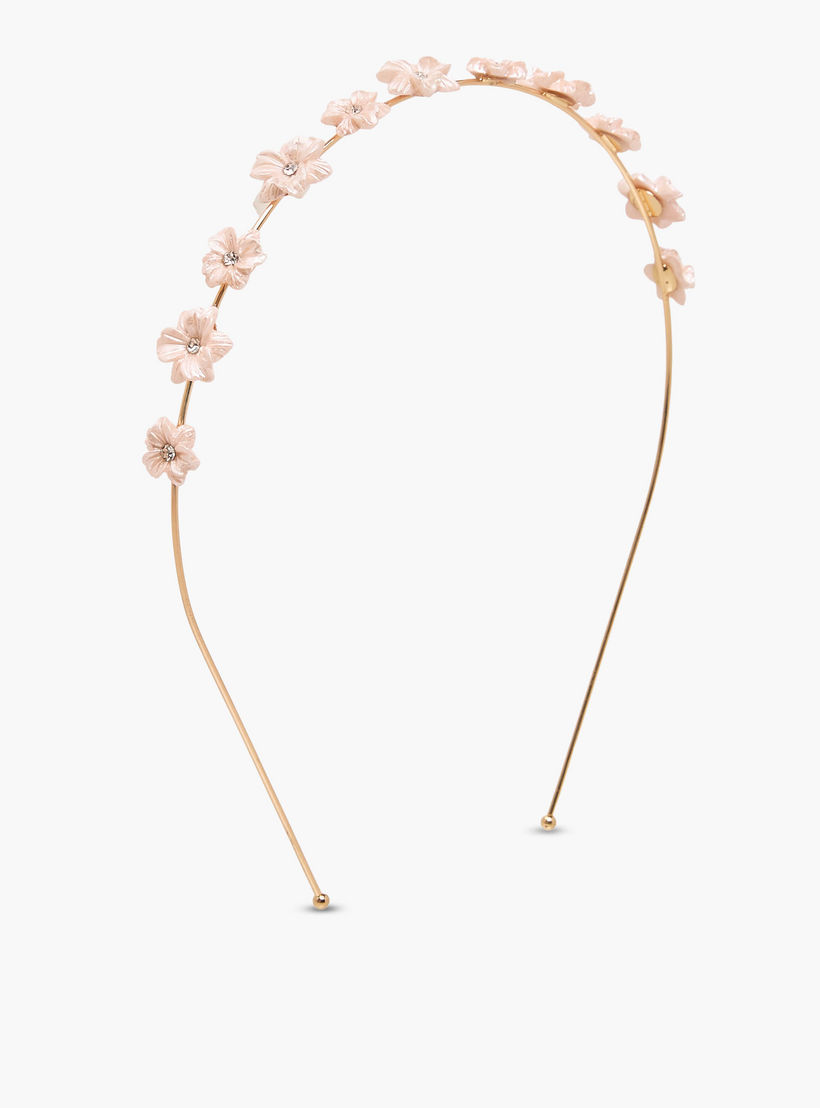 طقم مشبك شعر وربطة شعر بتزيينات زهرية 3 قطع من فلورا بيلا-girls-accessories-hairaccessories-image-3