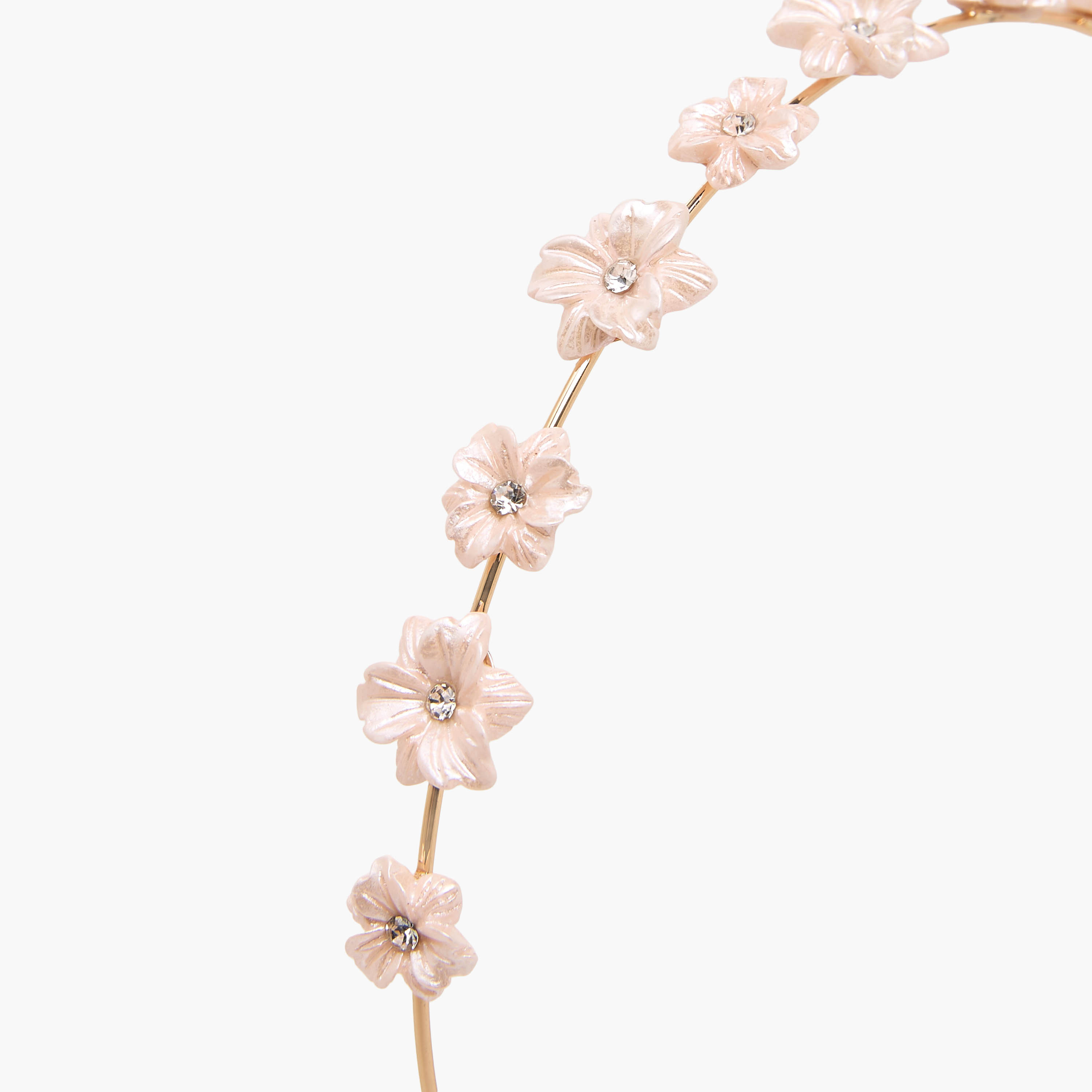 طقم مشبك شعر وربطة شعر بتزيينات زهرية 3 قطع من فلورا بيلا-girls-accessories-hairaccessories-image-4