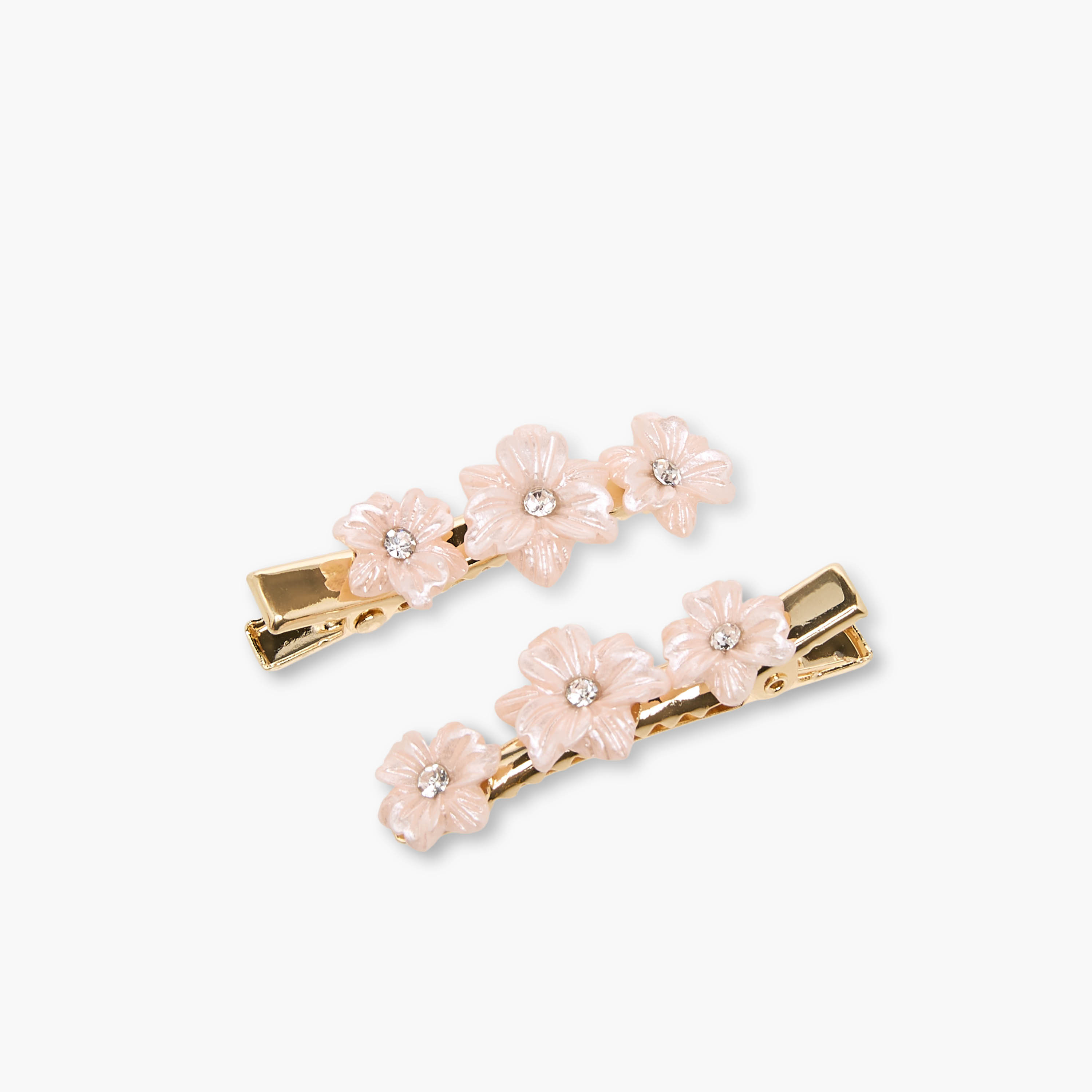 طقم مشبك شعر وربطة شعر بتزيينات زهرية 3 قطع من فلورا بيلا-girls-accessories-hairaccessories-image-5
