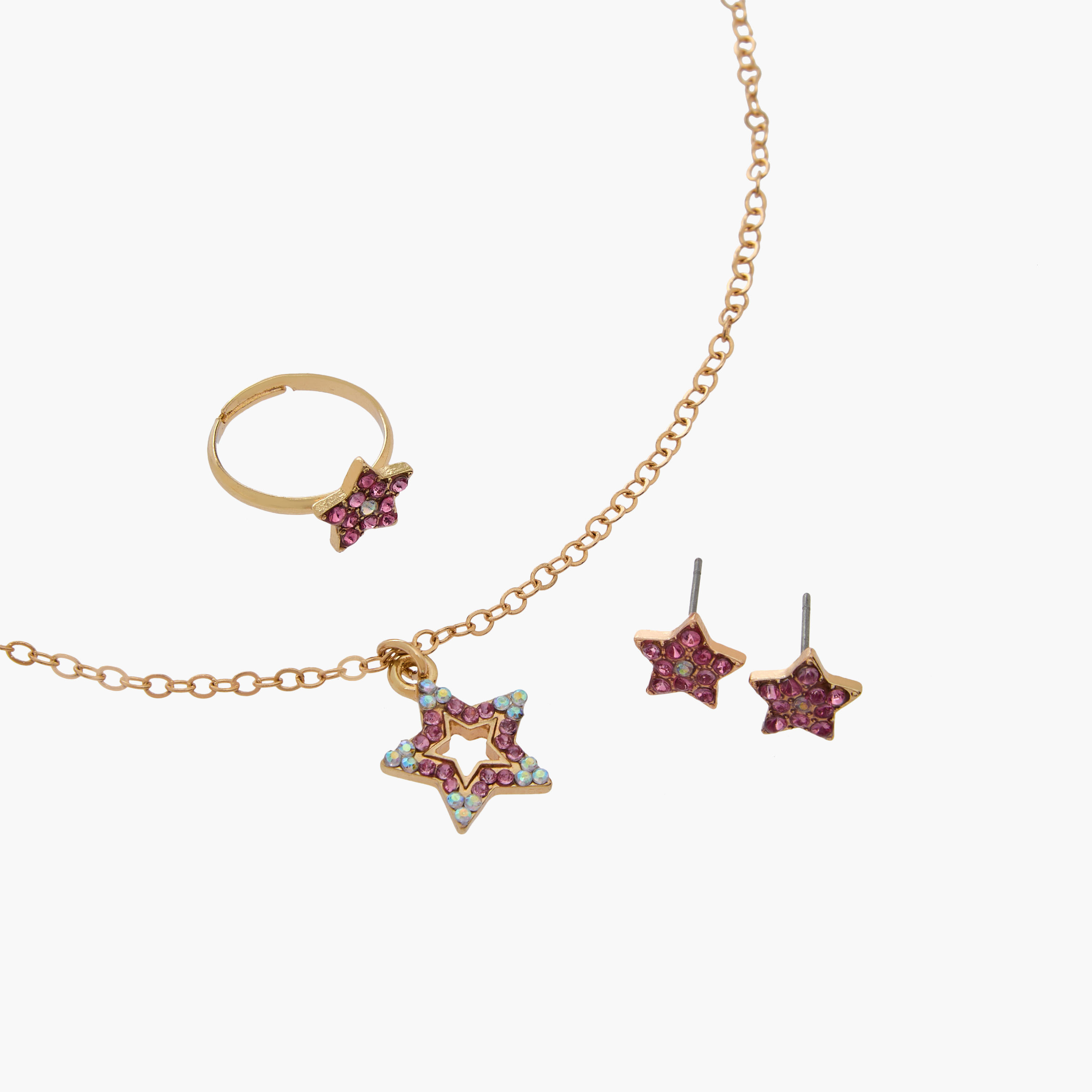Set of 3 Flora Bella Jewellery Set with Embellished Star Design-girls-accessories-jewellery-image-5