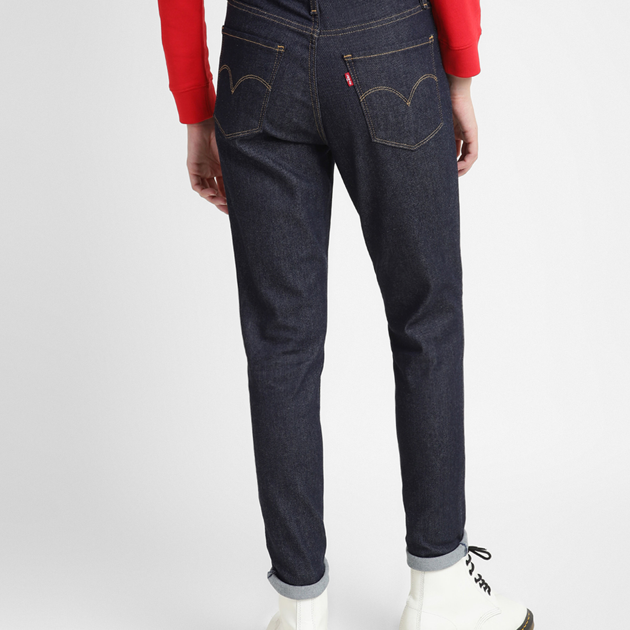 Levi's Women Dark Blue Solid High Waist Skinny Fit Jeans with Pockets-women-clothing-bottoms-jeans-image-2
