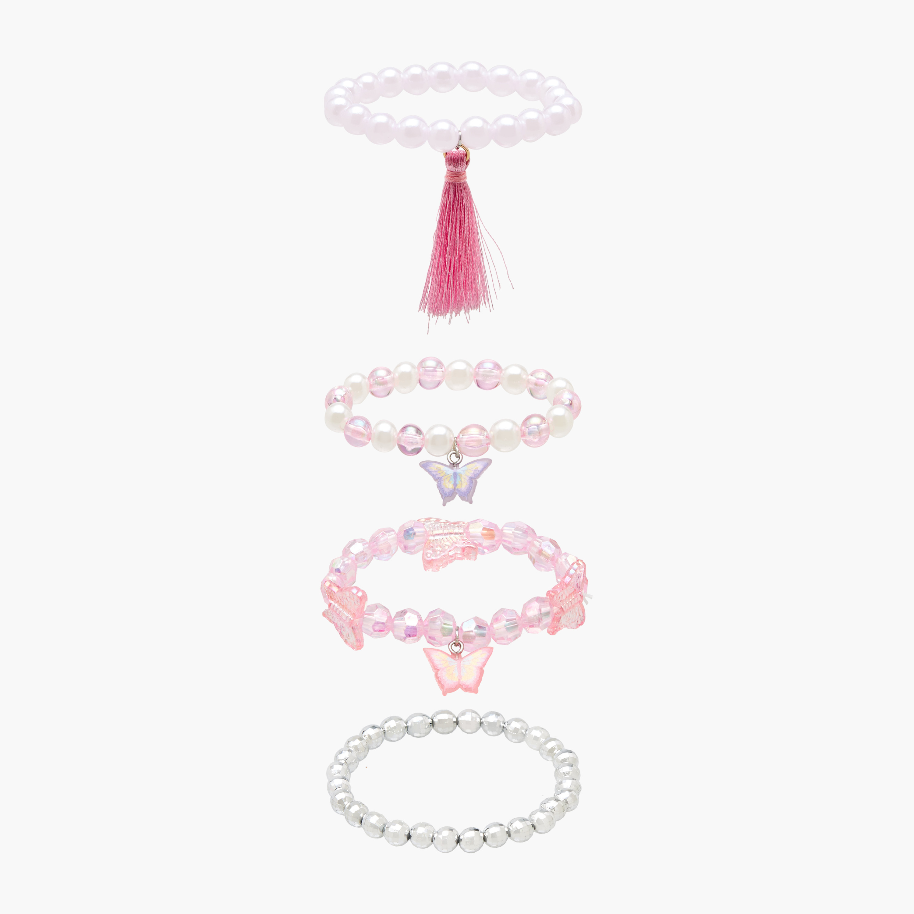 Flora Bella Bracelet with Embellishment - Set of 4-girls-accessories-jewellery-image-1